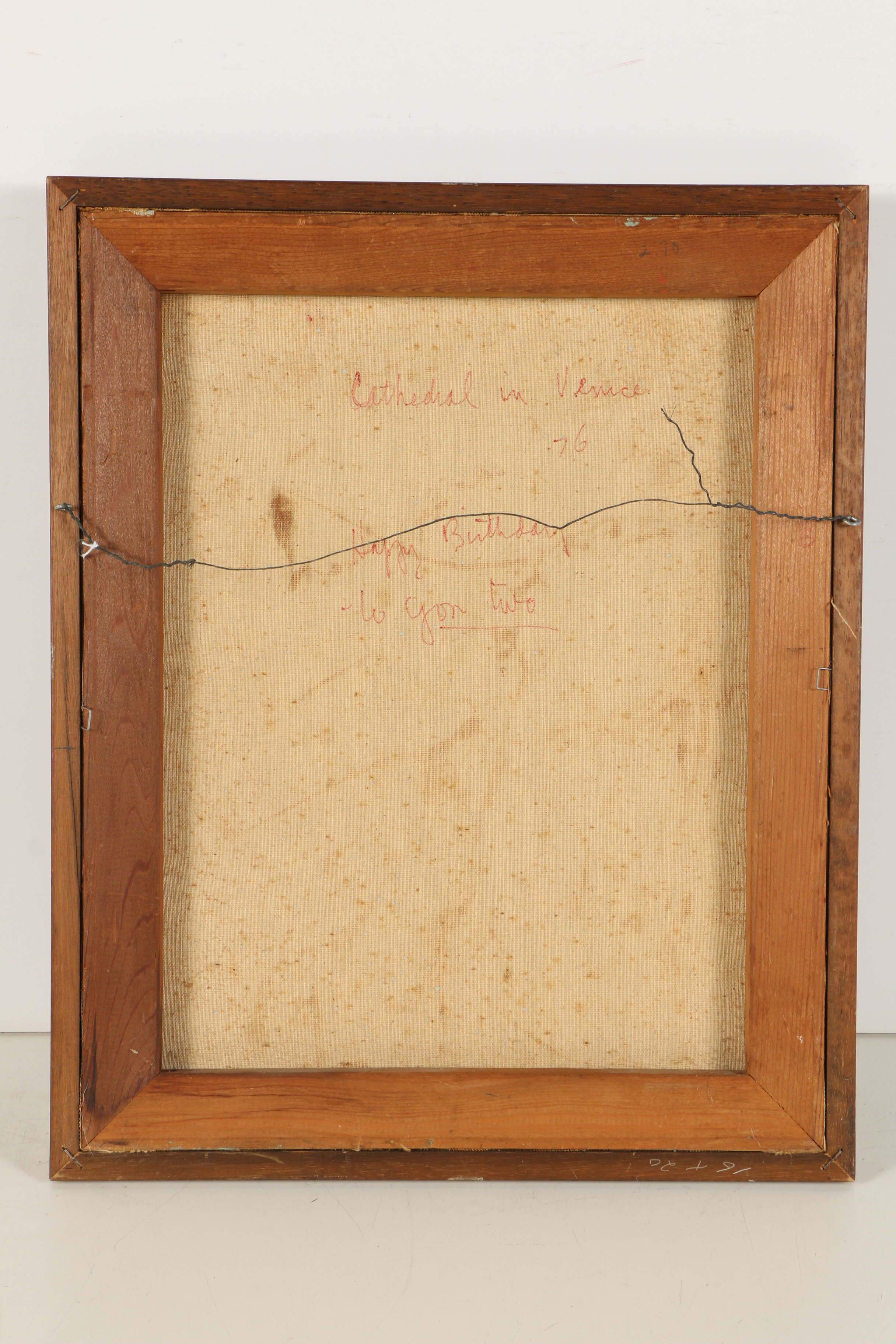 Charles Griffin Farr Mixed Media Painting "Cathedral in Venice"