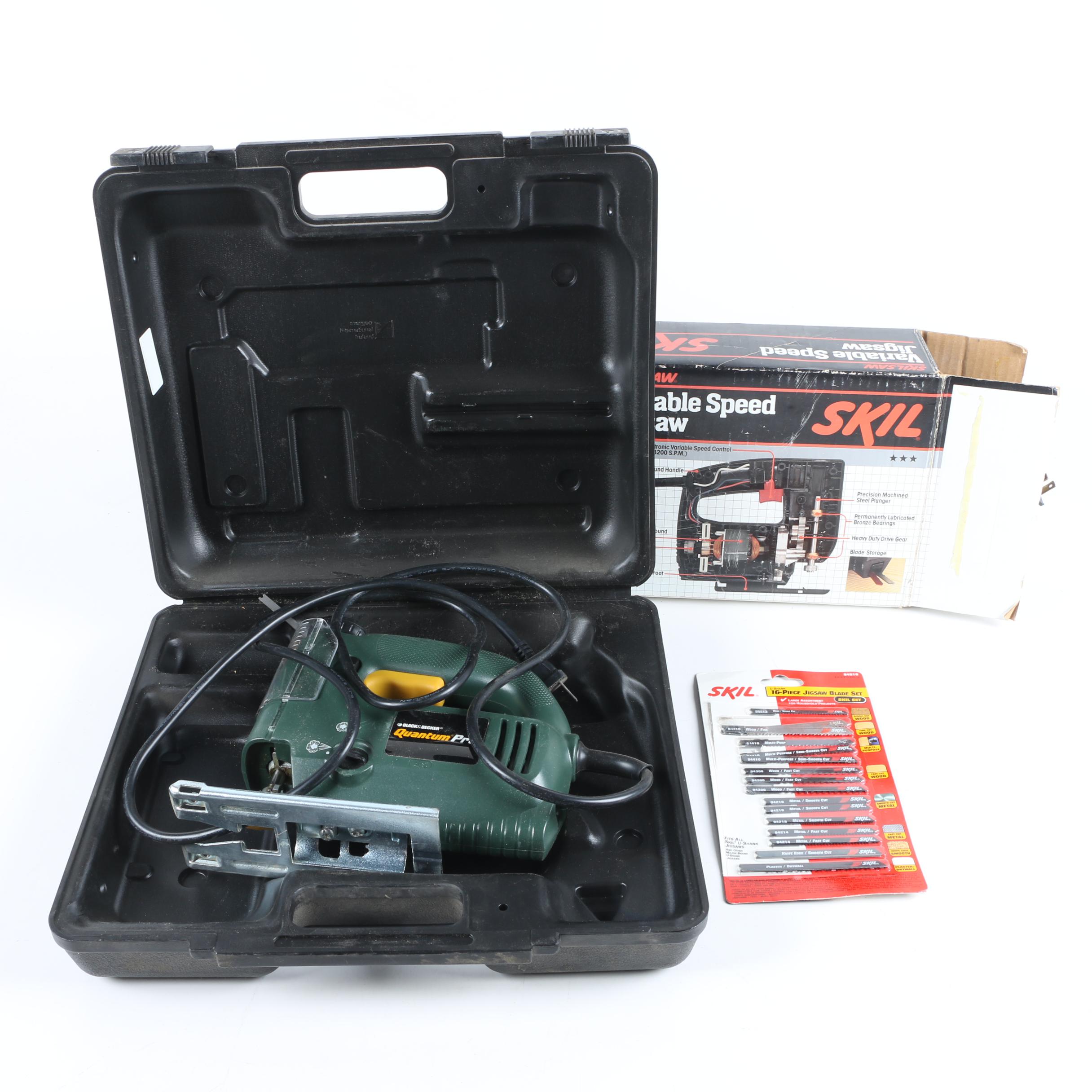 Skil Variable Speed Jigsaw and Black & Decker Quantum Pro Jigsaw With Case