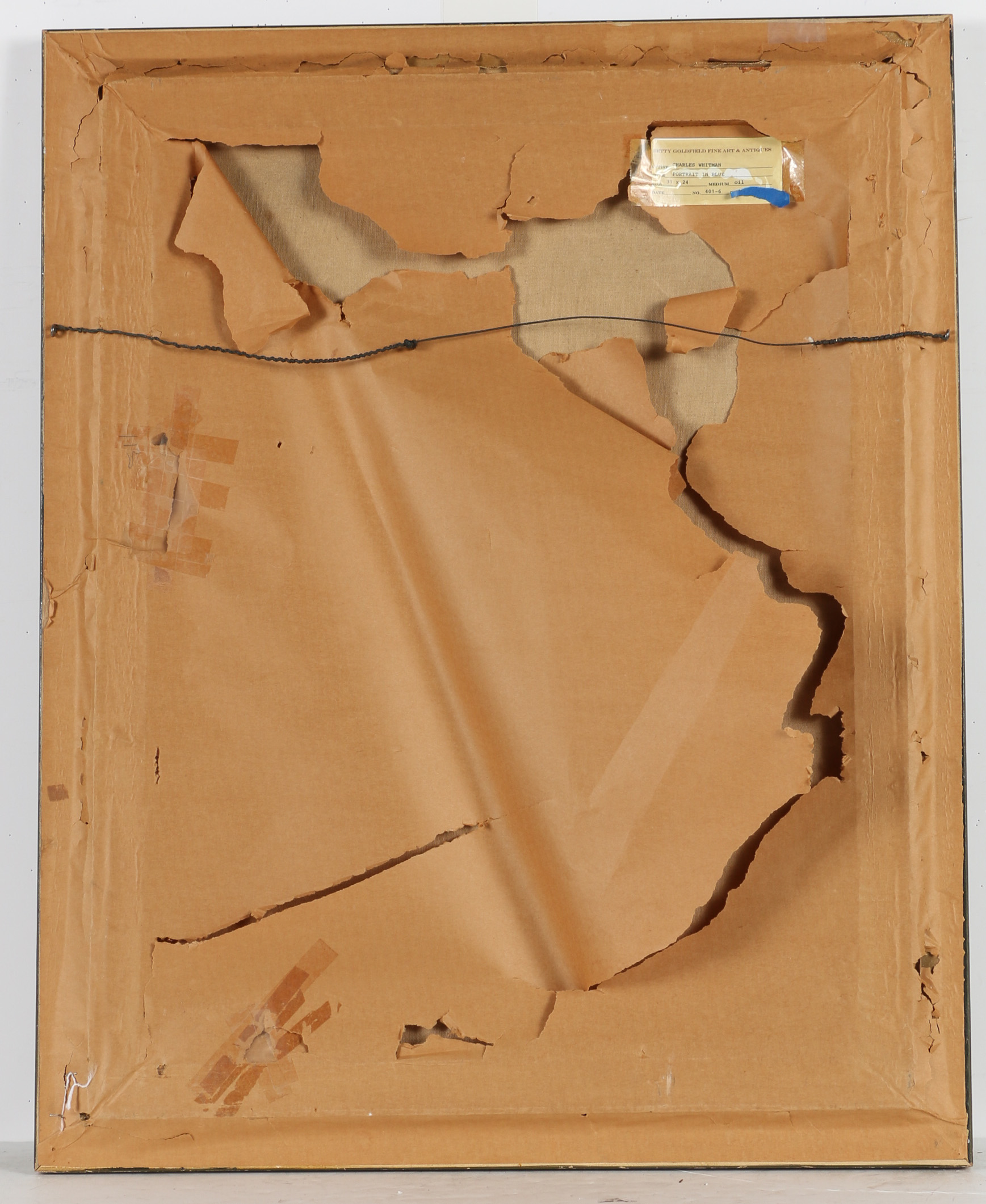 Charles Whitman Oil Painting "Portrait in Blue"