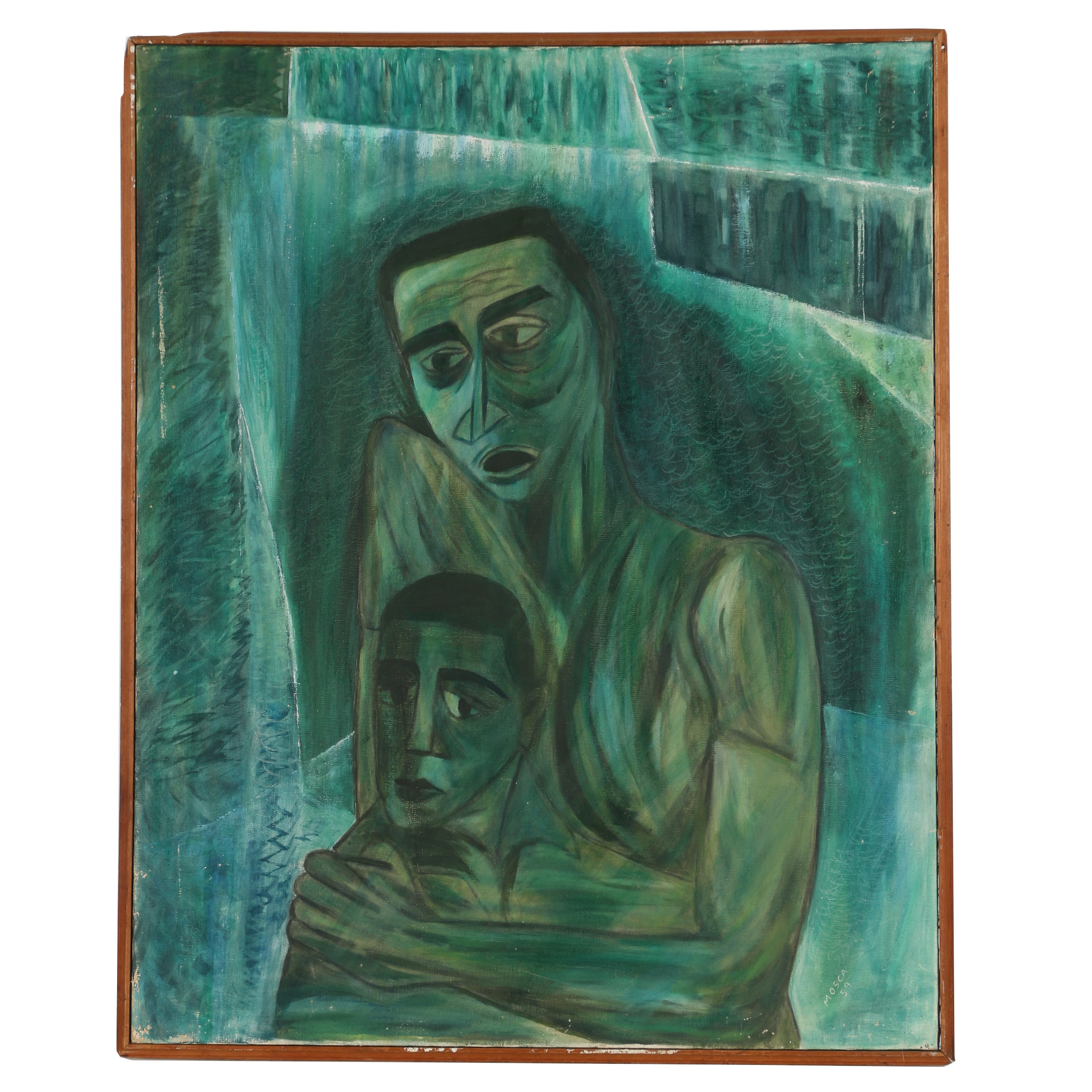 Oil Painting in the Style of August Mosca