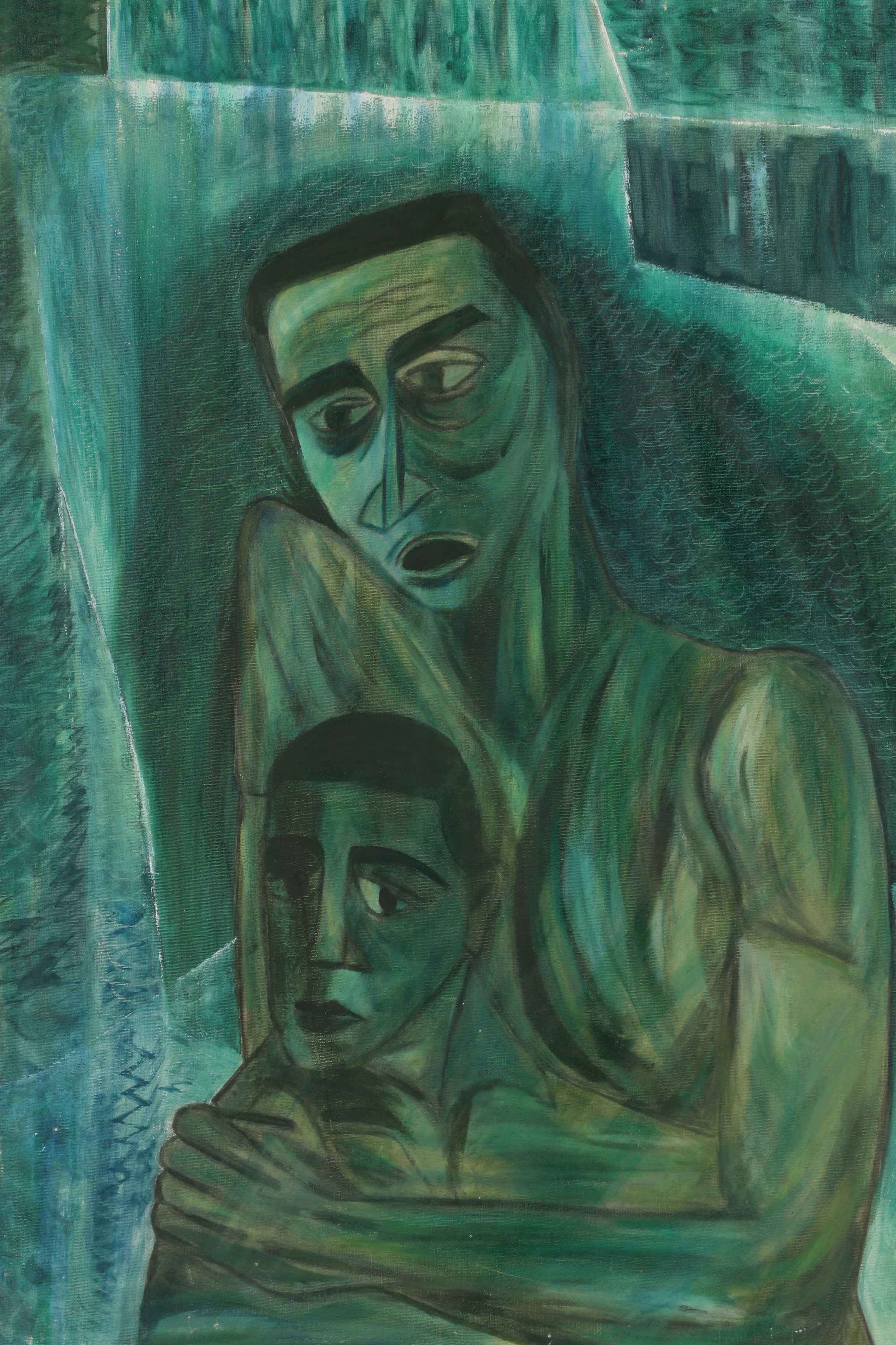 Oil Painting in the Style of August Mosca