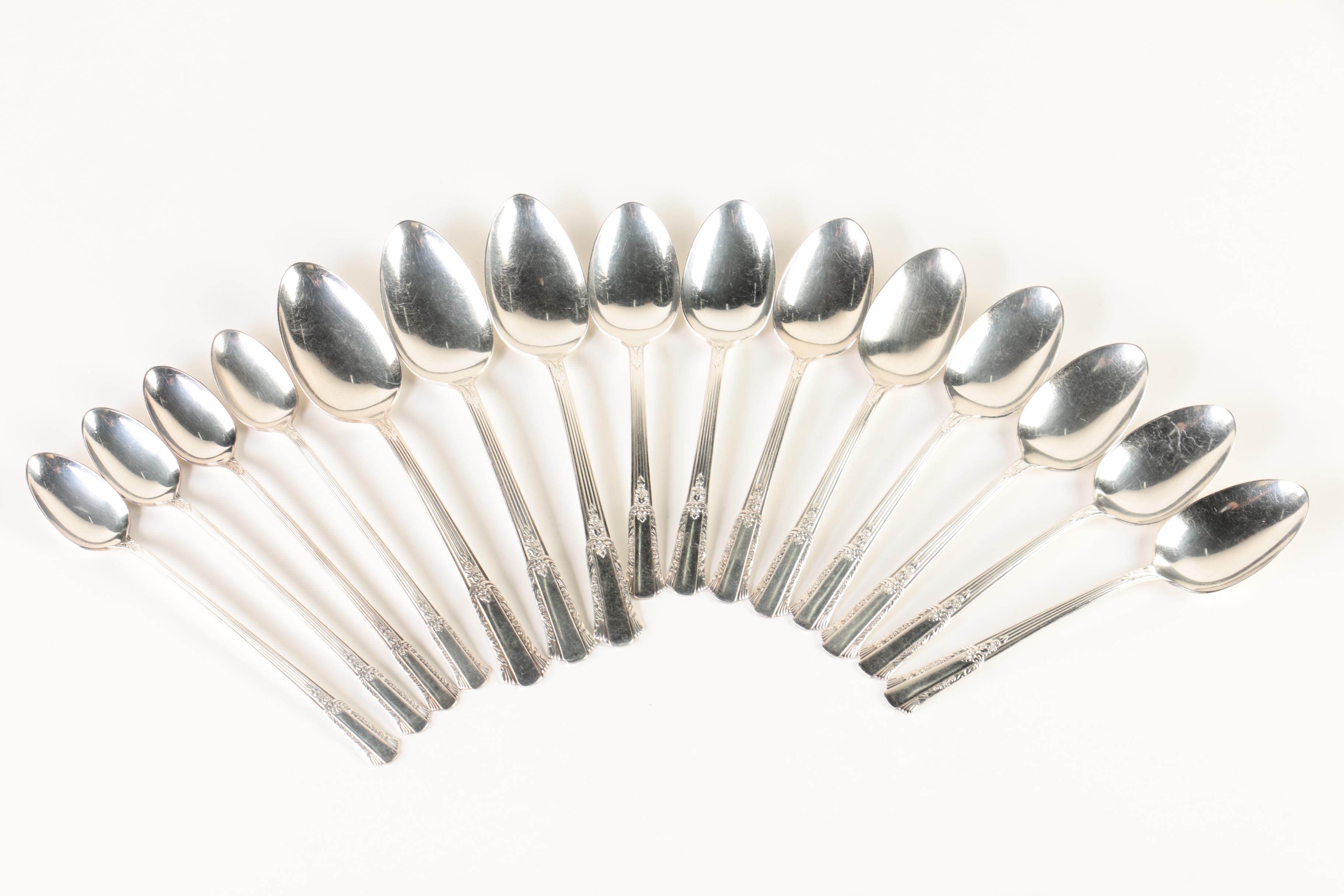 Wm. Rogers "Treasure" Silver Plate Flatware Set with Chest