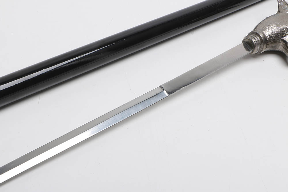 Black Wolf-Headed Sword Cane