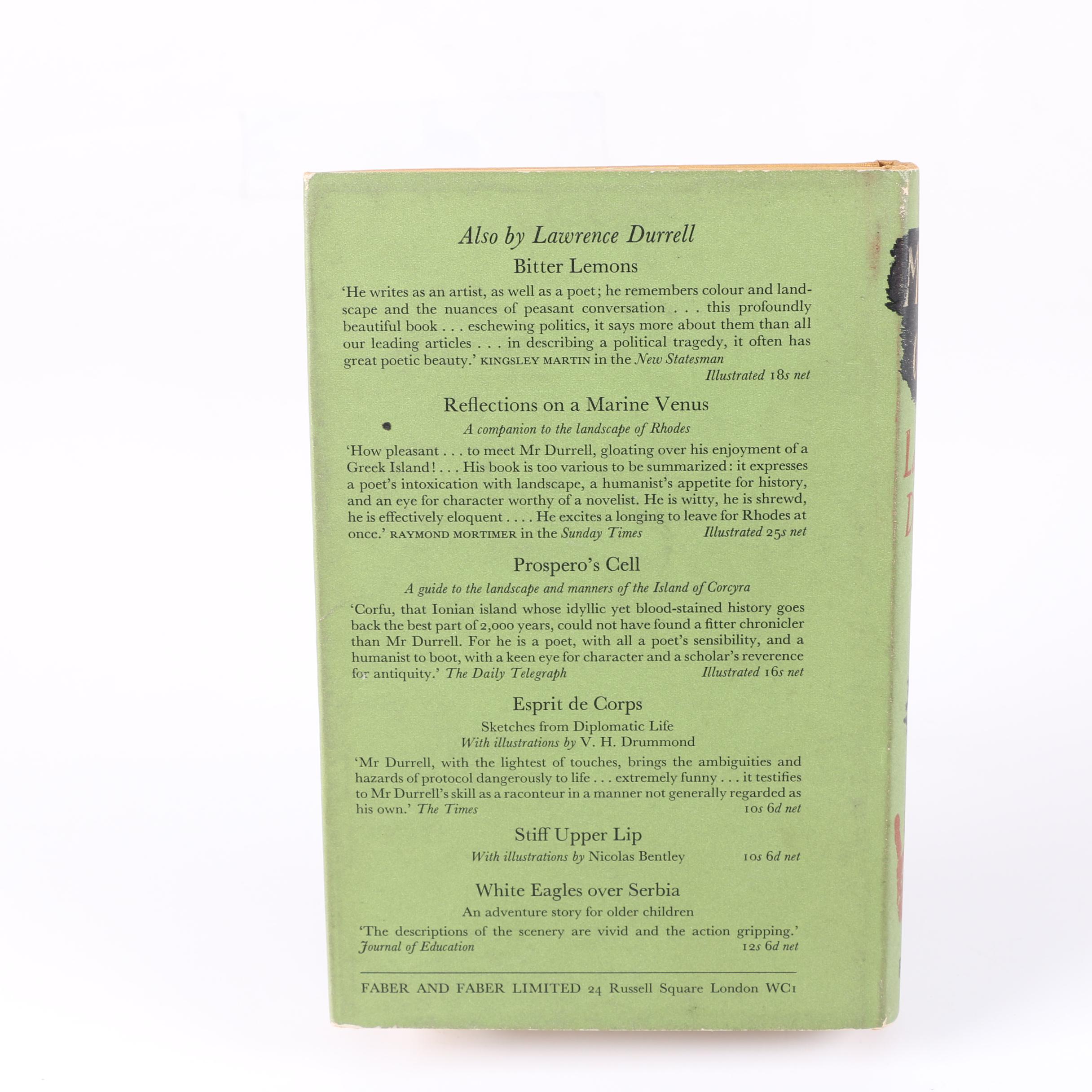 "The Alexandria Quartet" Novels by Lawrence Durrell