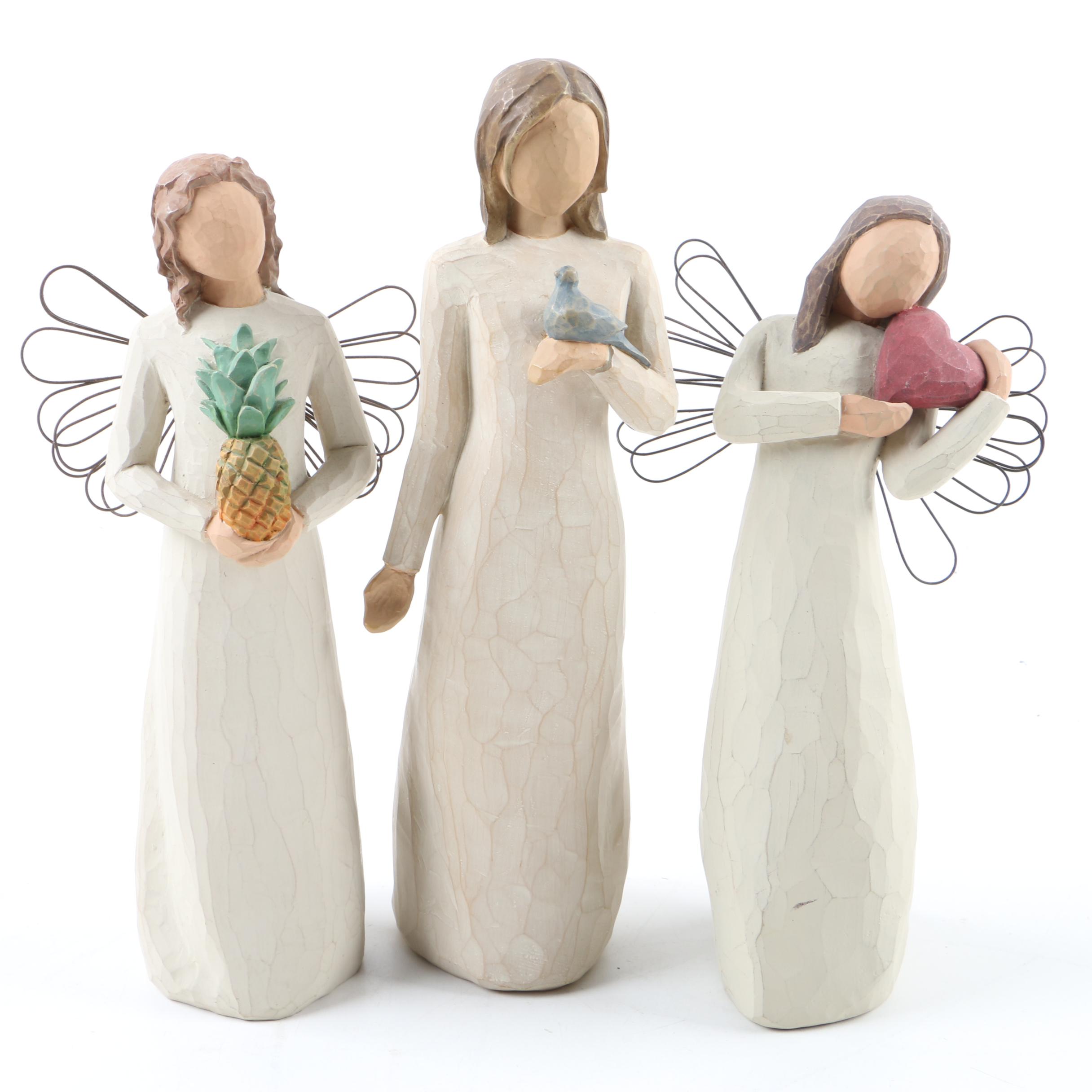 Willow Tree "Angel of Summer" Wooden Angel Figurines