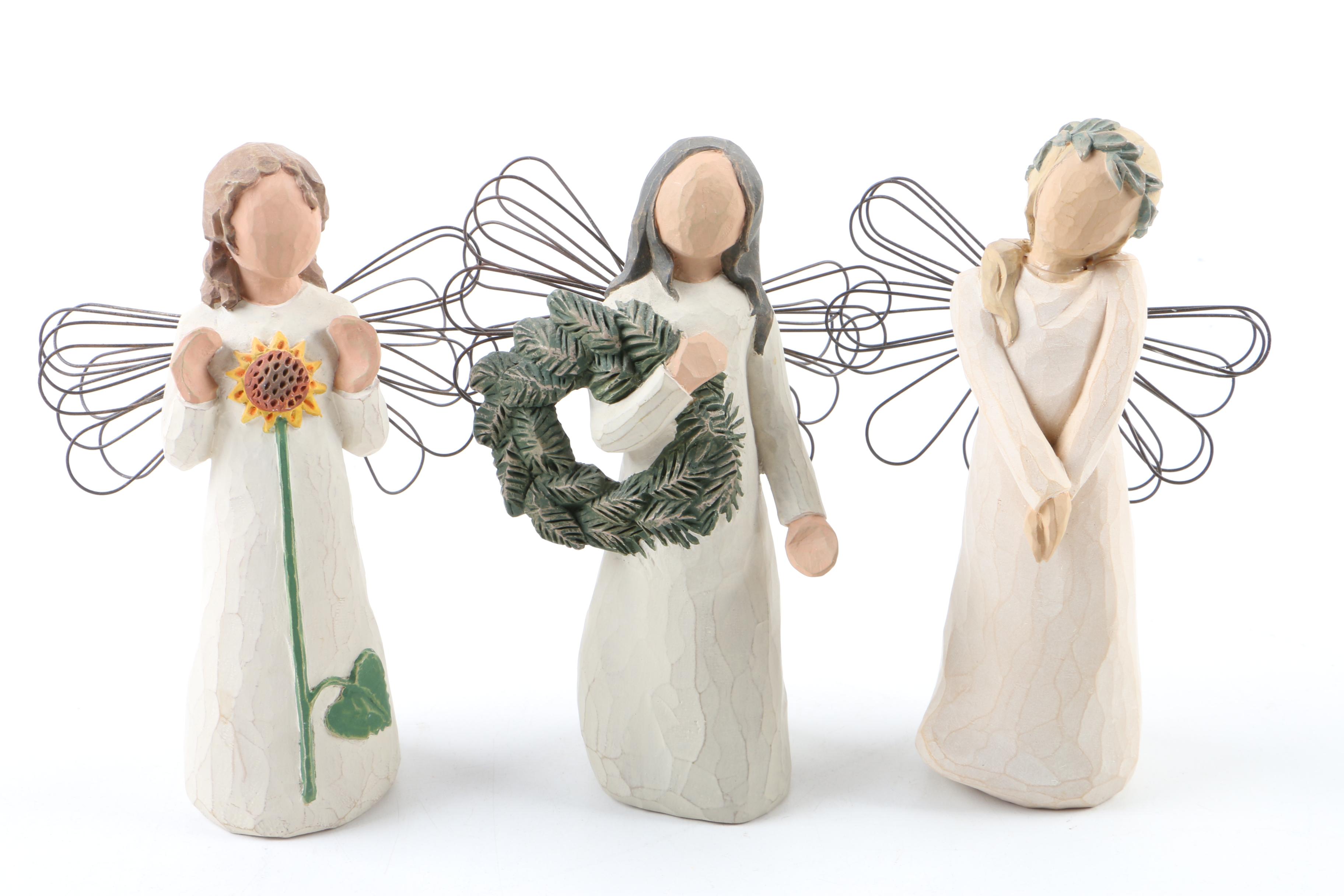 Willow Tree "Angel of Summer" Wooden Angel Figurines