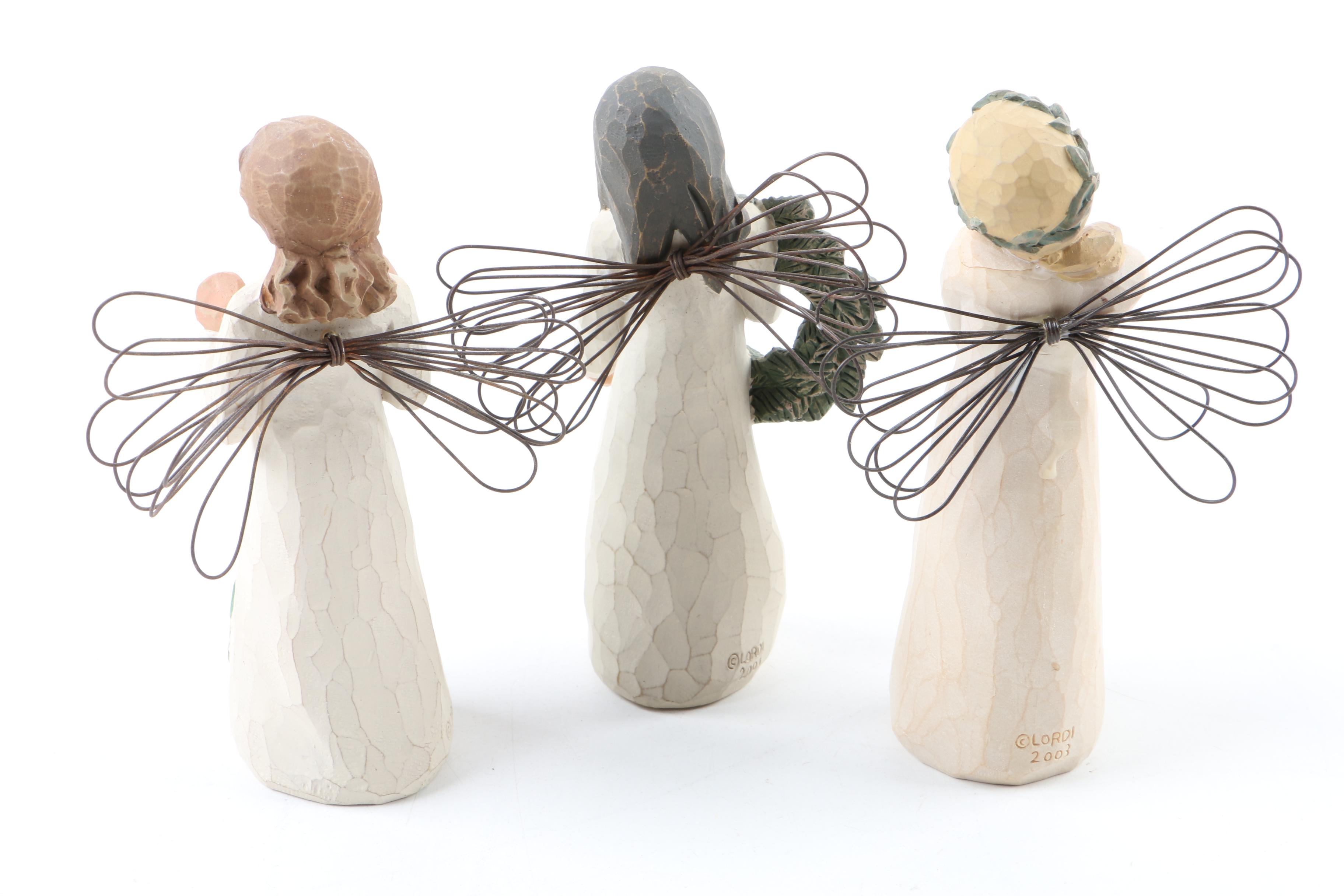 Willow Tree "Angel of Summer" Wooden Angel Figurines