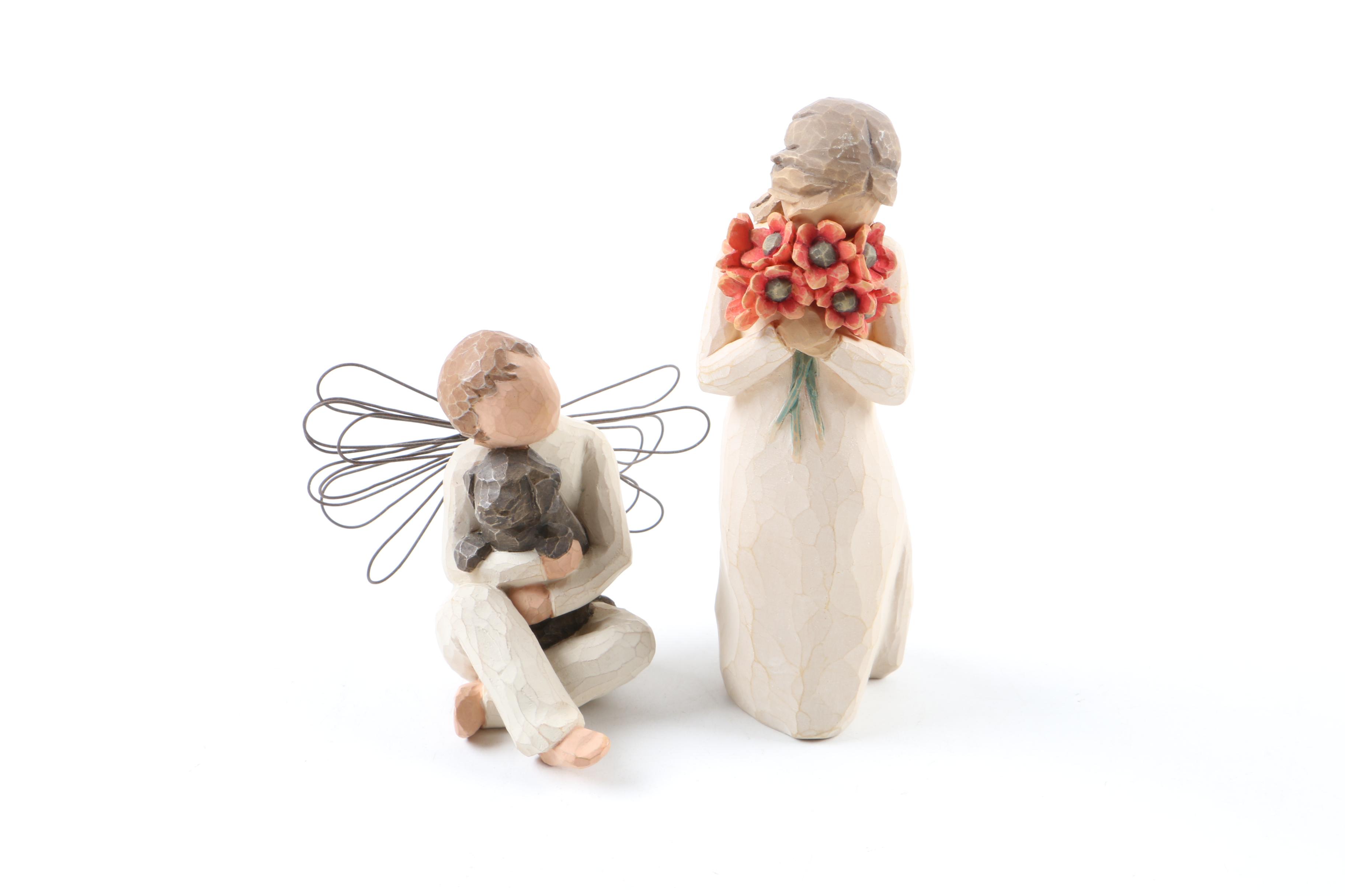 Willow Tree "Angel of Summer" Wooden Angel Figurines