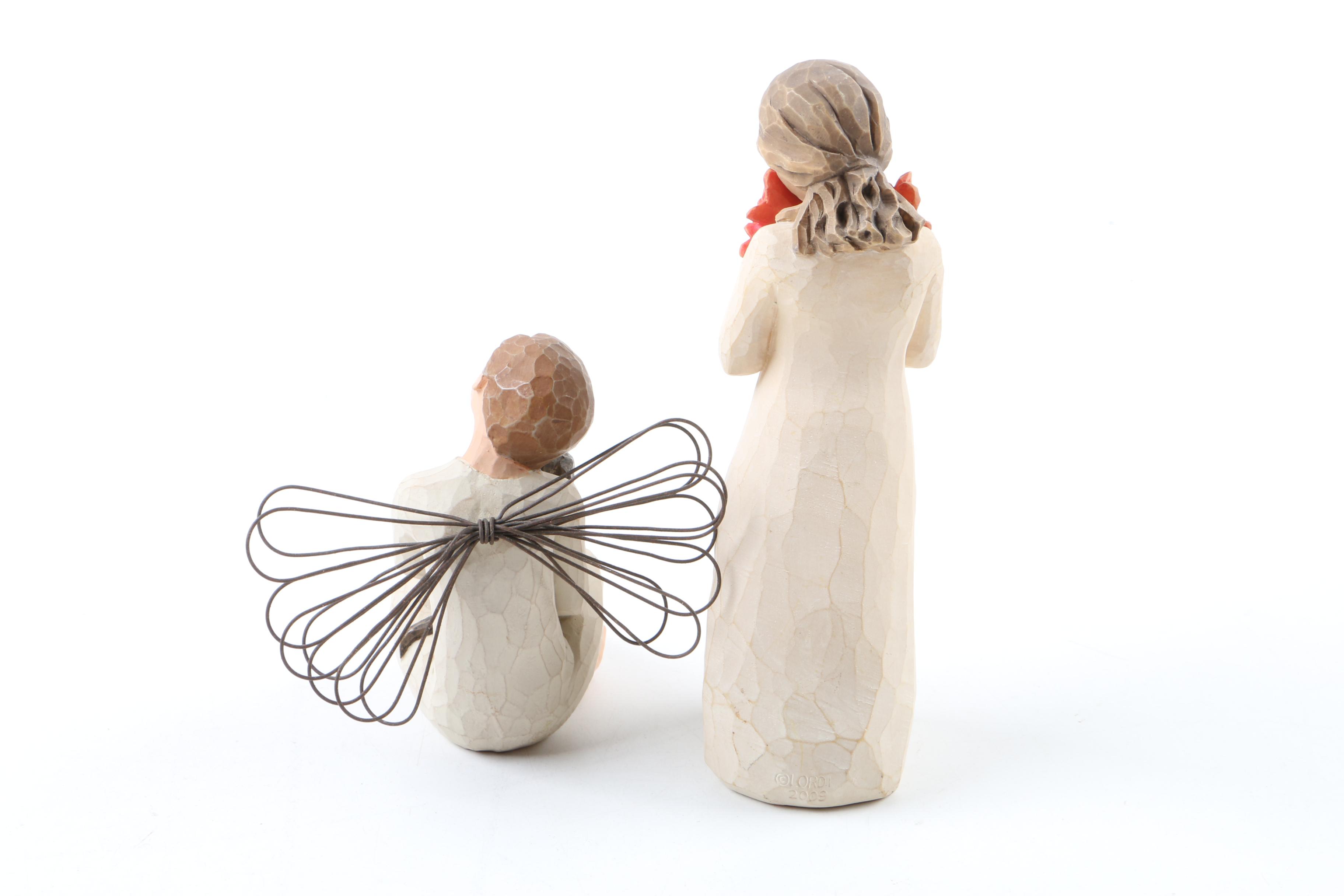 Willow Tree "Angel of Summer" Wooden Angel Figurines