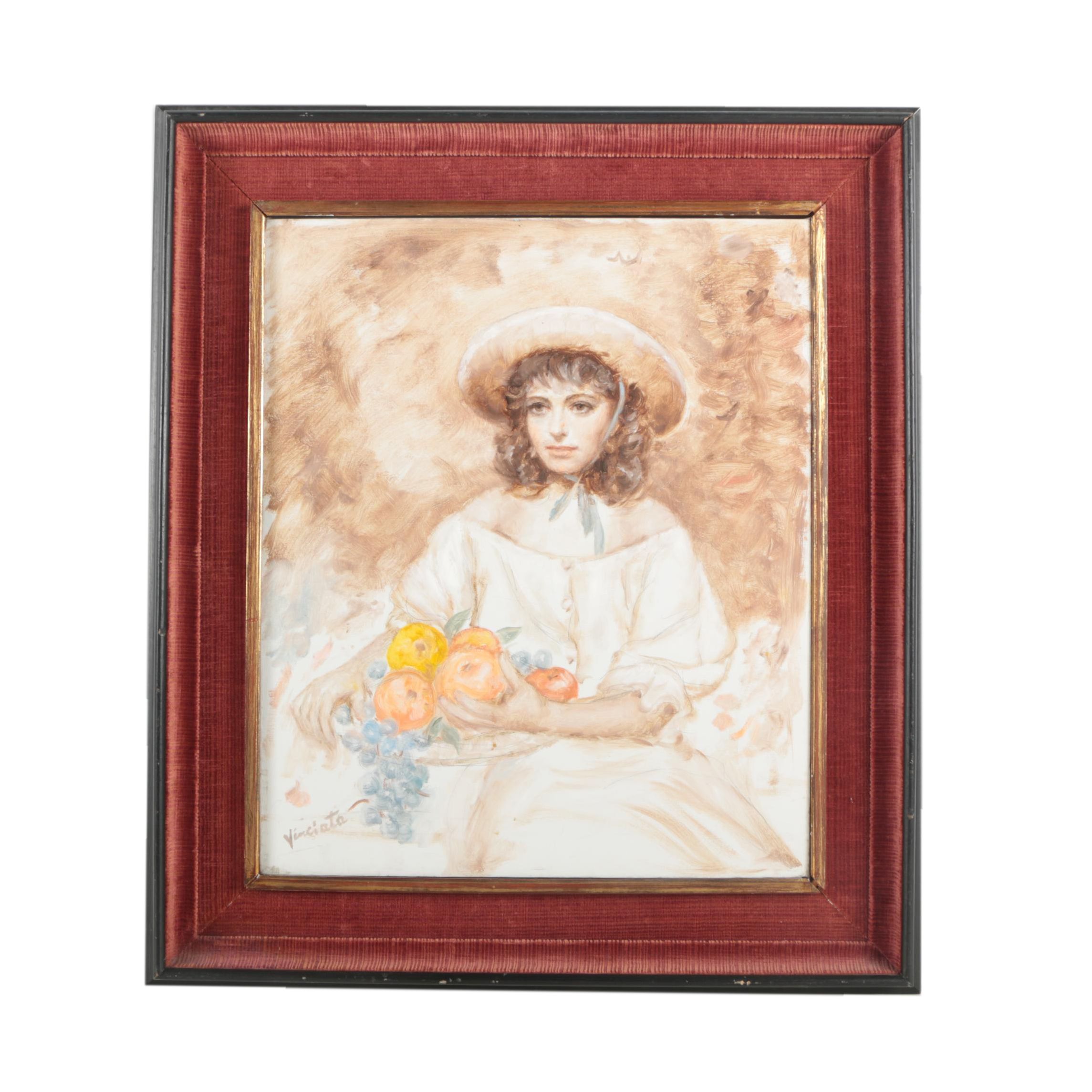 Vinciata Oil Painting "The Fruit Vendor"