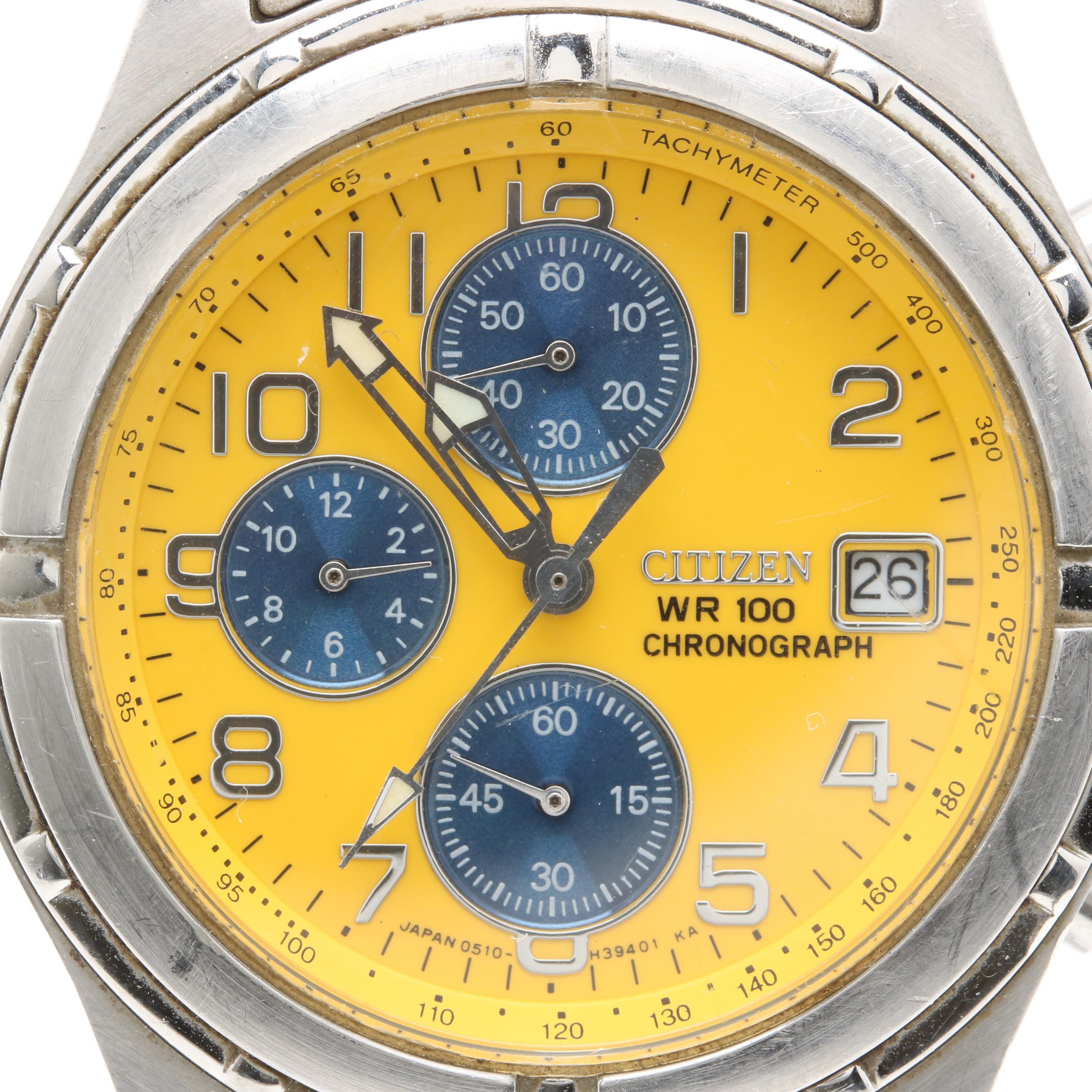 Citizen Watch Co Chronograph Stainless Steel Watch
