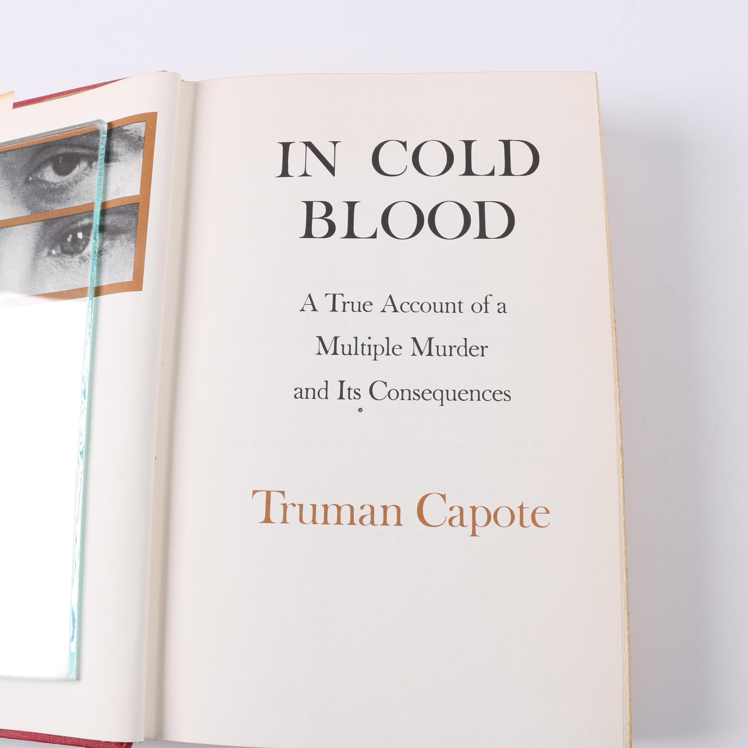 1965 Book Club Edition "In Cold Blood" by Truman Capote