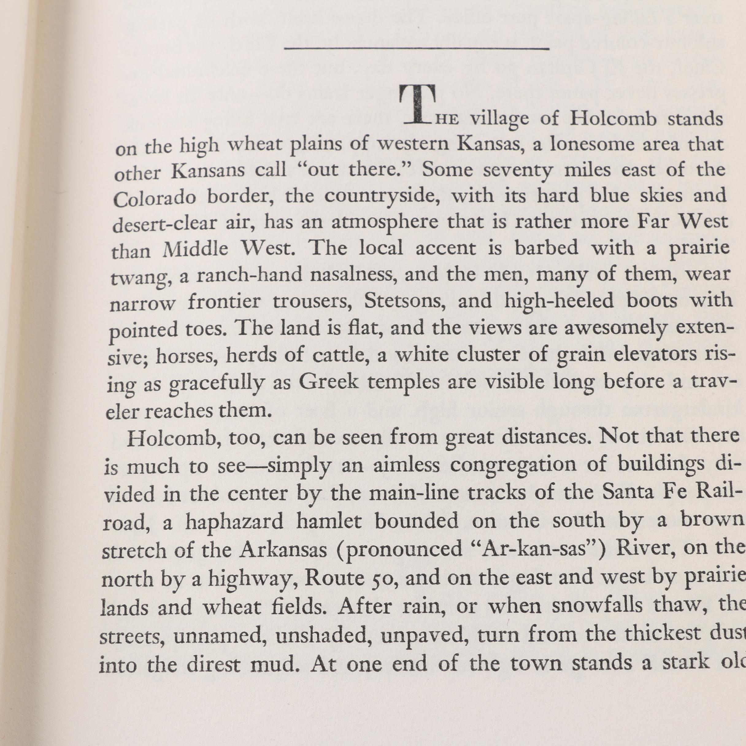 1965 Book Club Edition "In Cold Blood" by Truman Capote