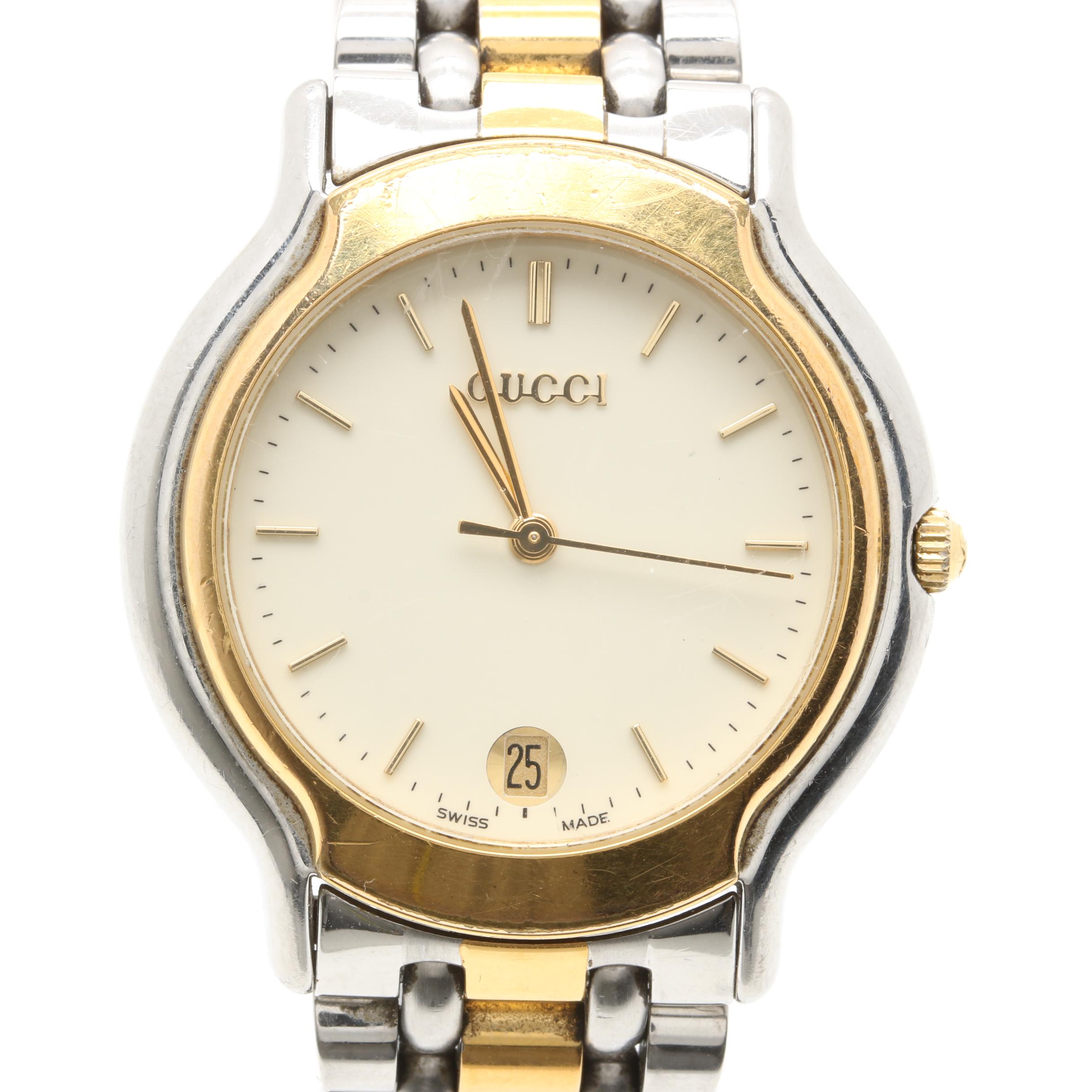 Gucci 8000M Two Tone Stainless Steel Analog Watch