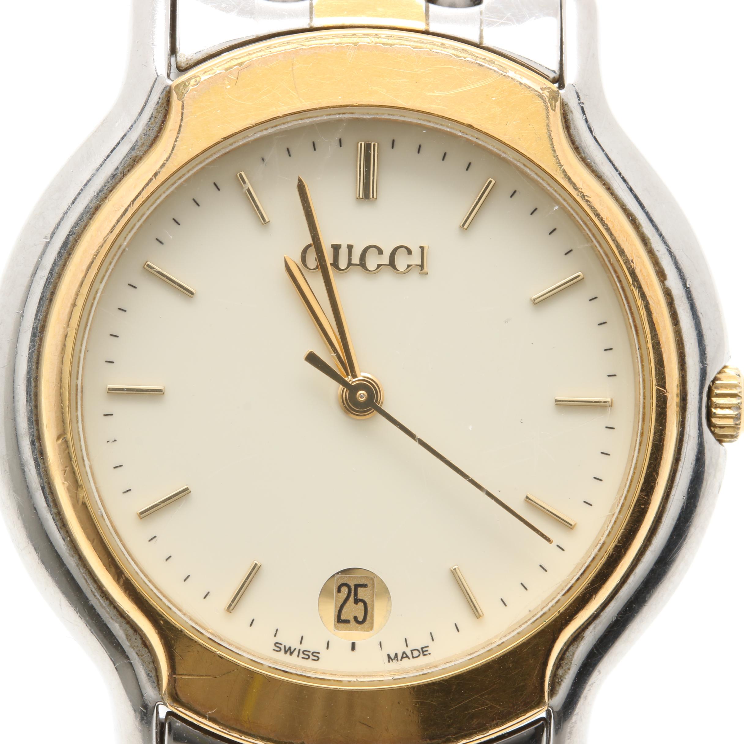 Gucci 8000M Two Tone Stainless Steel Analog Watch