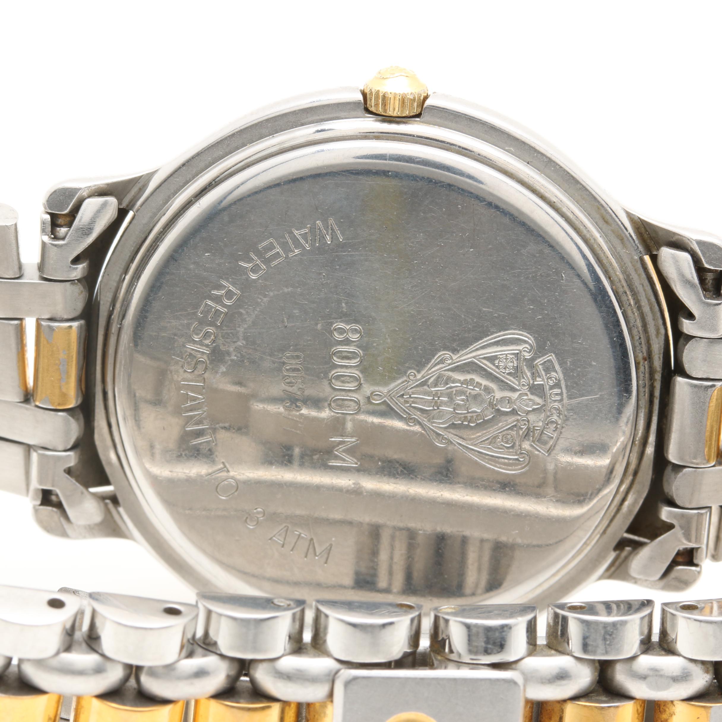Gucci 8000M Two Tone Stainless Steel Analog Watch