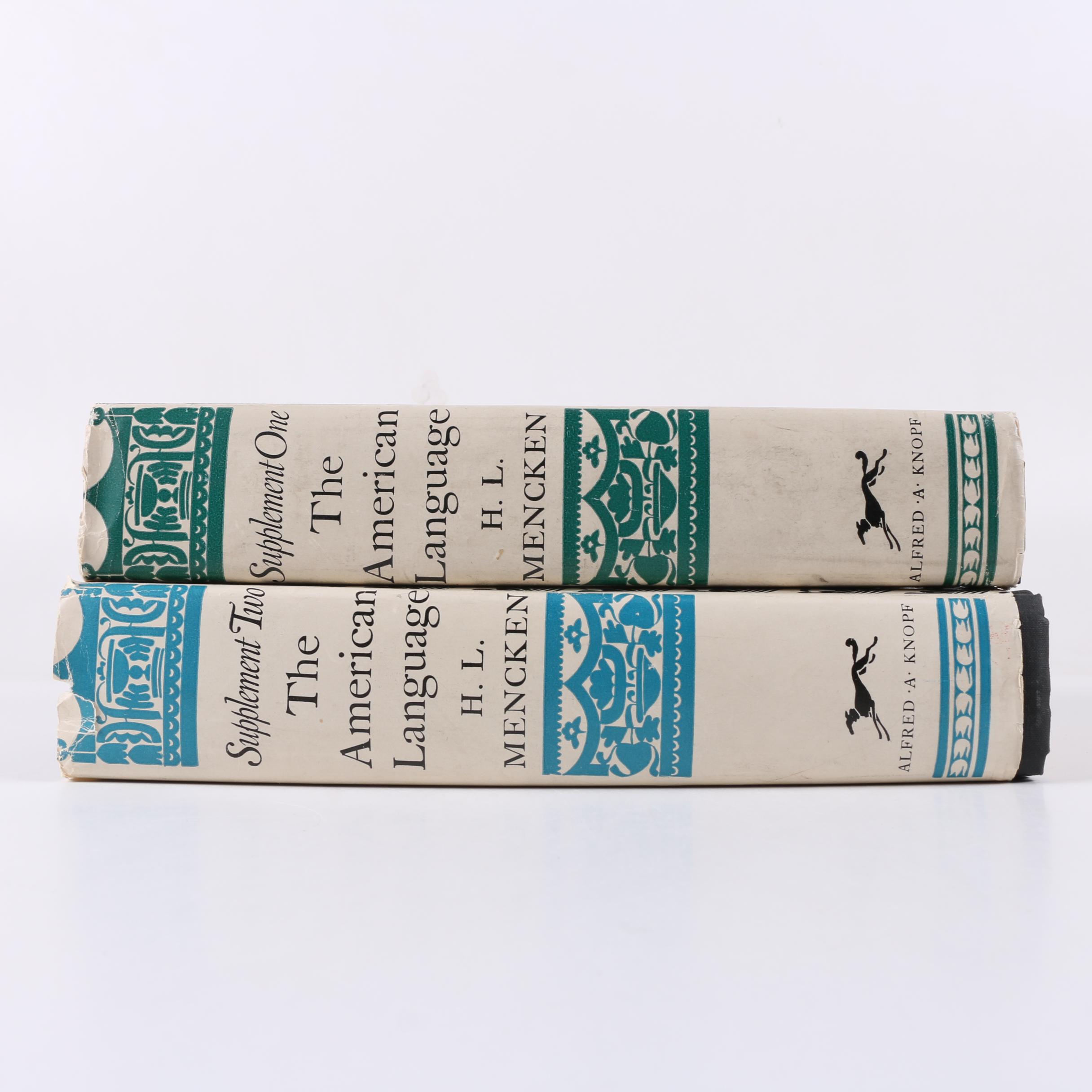 1961 "The American Language" by H. L. Mencken in Two Volumes