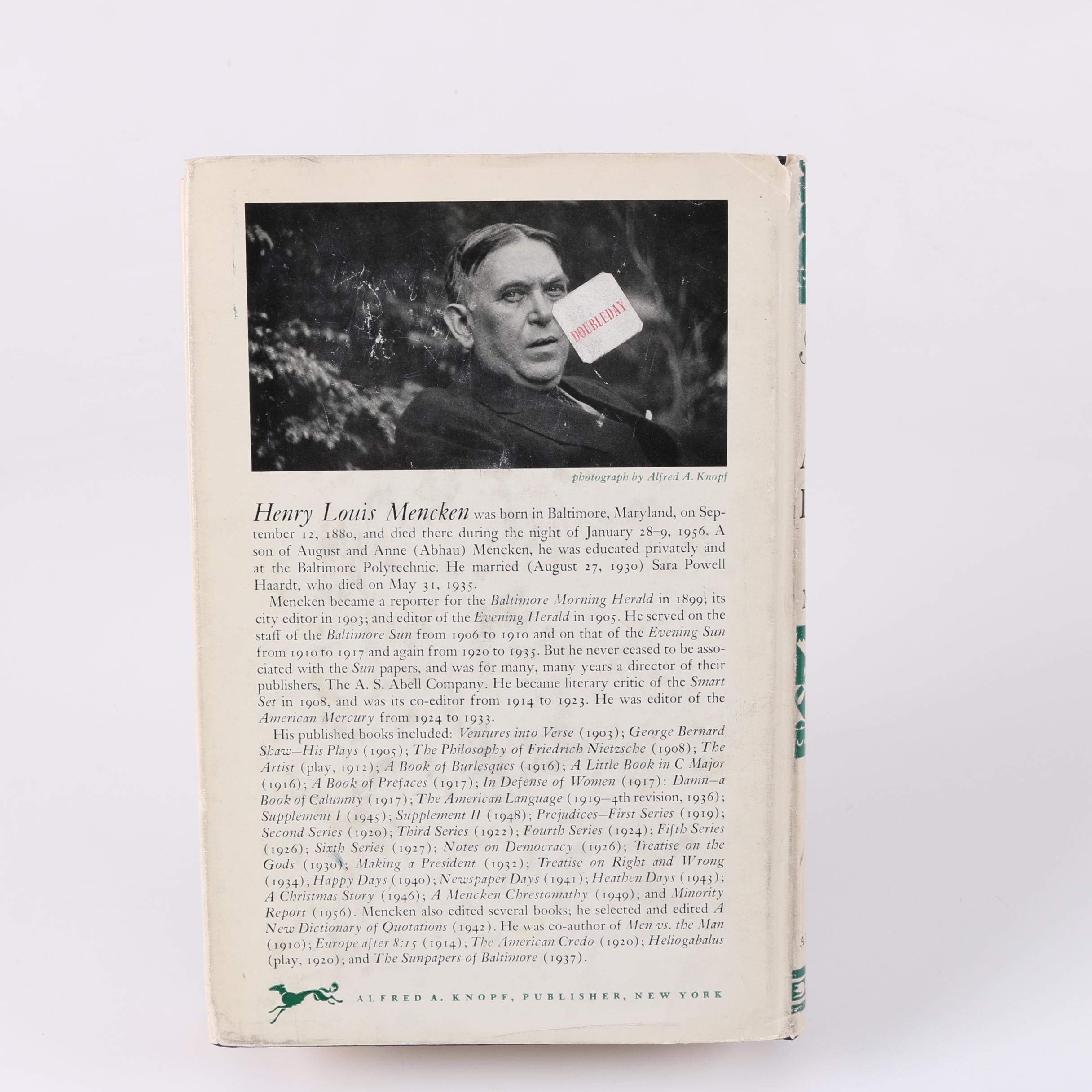 1961 "The American Language" by H. L. Mencken in Two Volumes