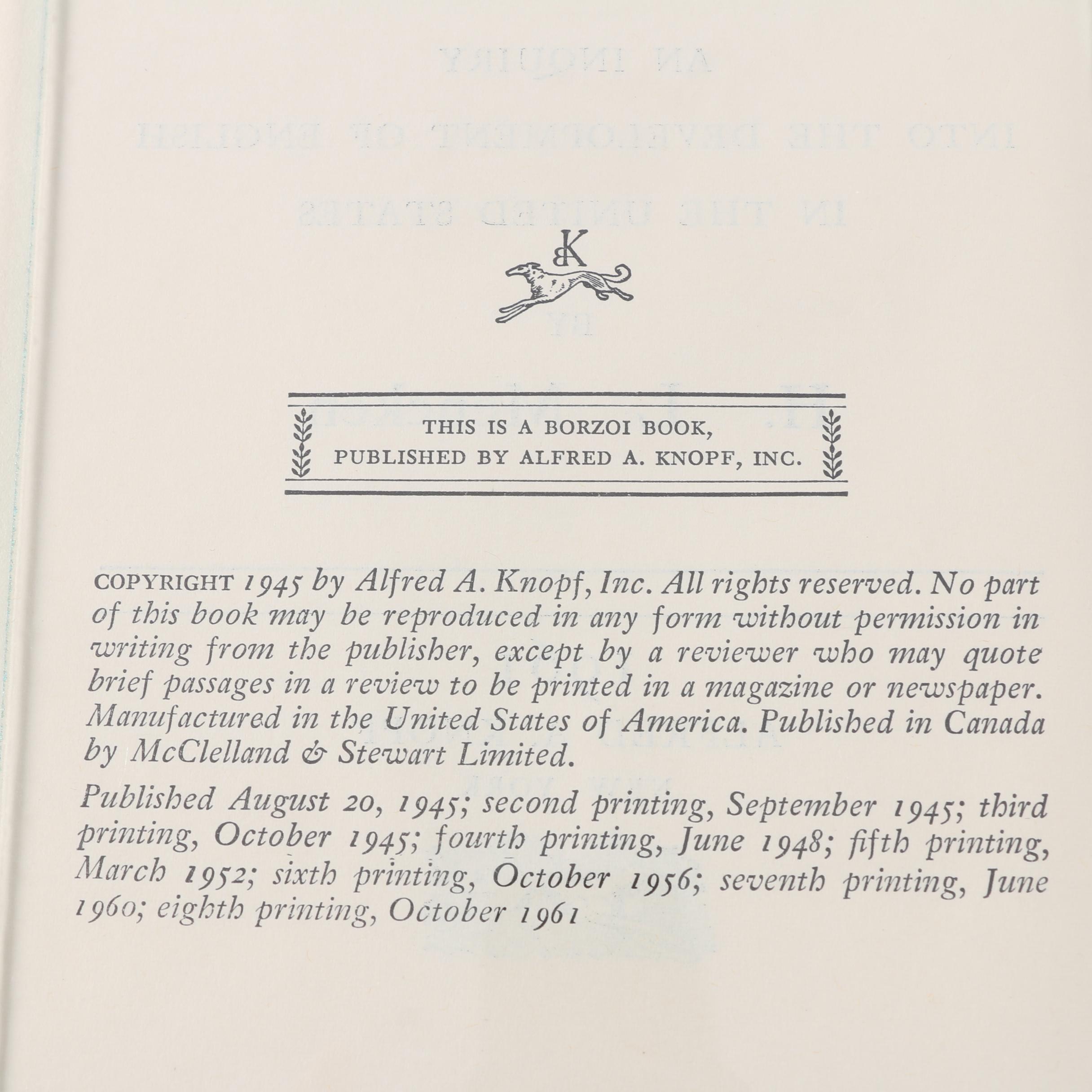 1961 "The American Language" by H. L. Mencken in Two Volumes