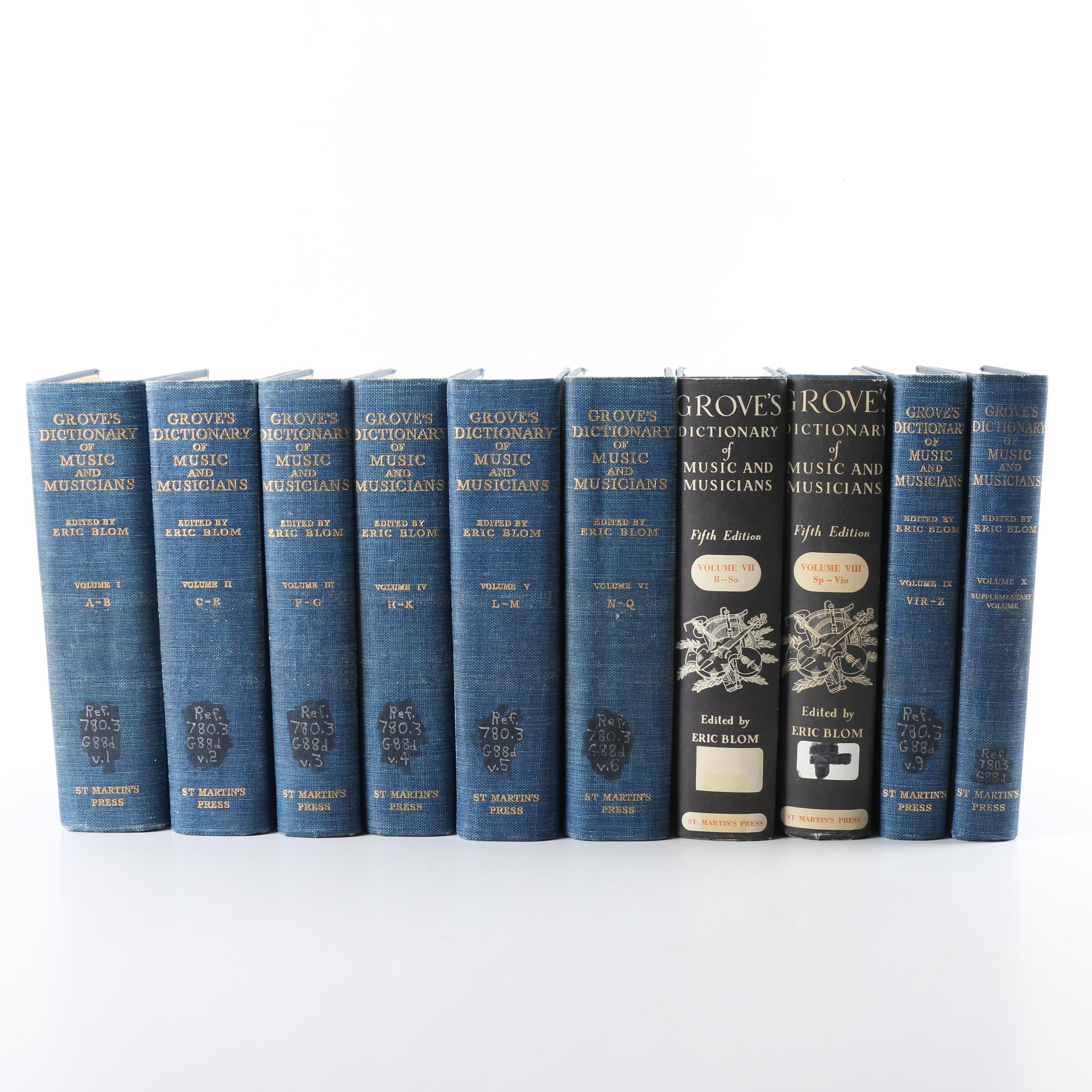 "Grove's Dictionary of Music and Musicians" in Ten Volumes