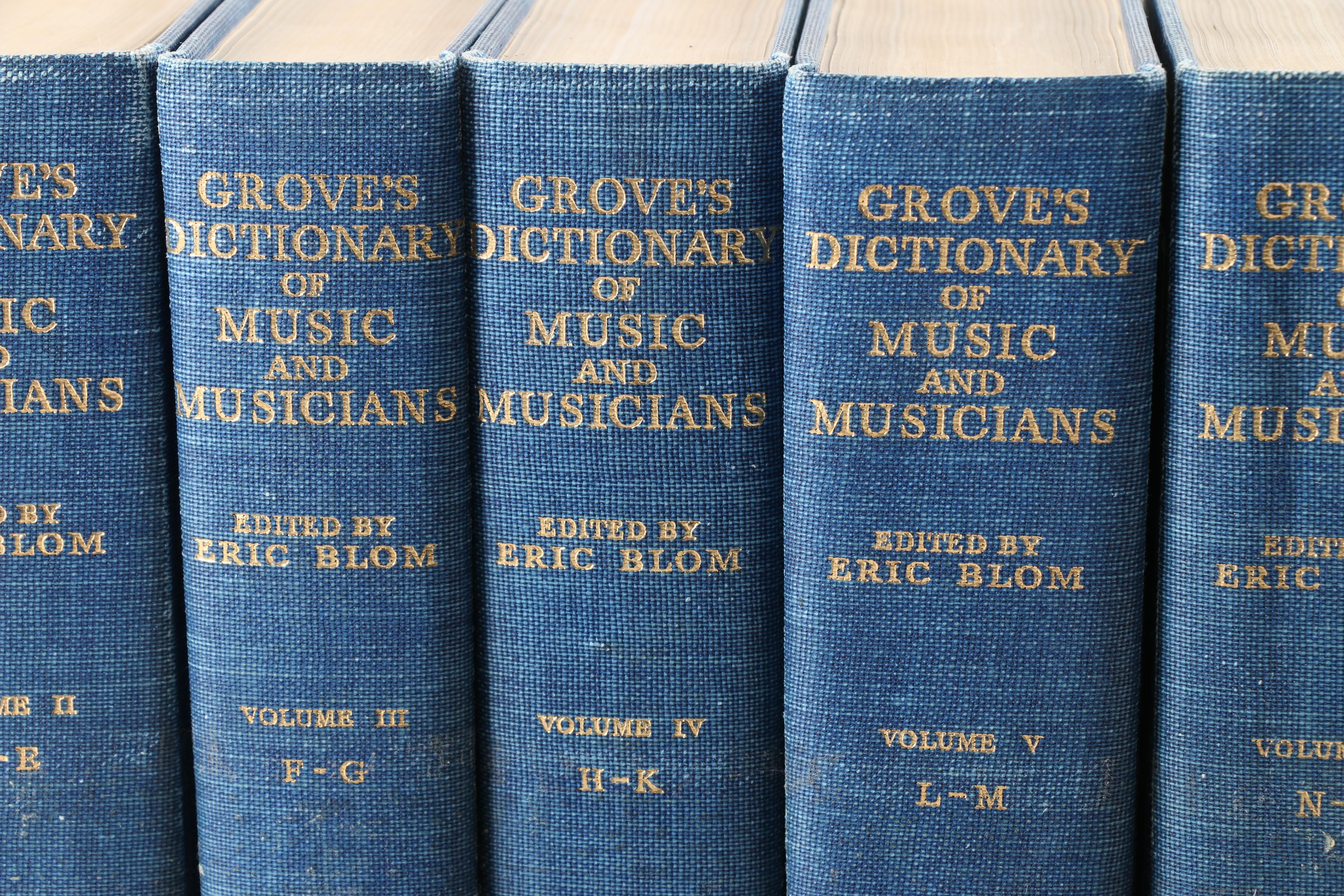 "Grove's Dictionary of Music and Musicians" in Ten Volumes