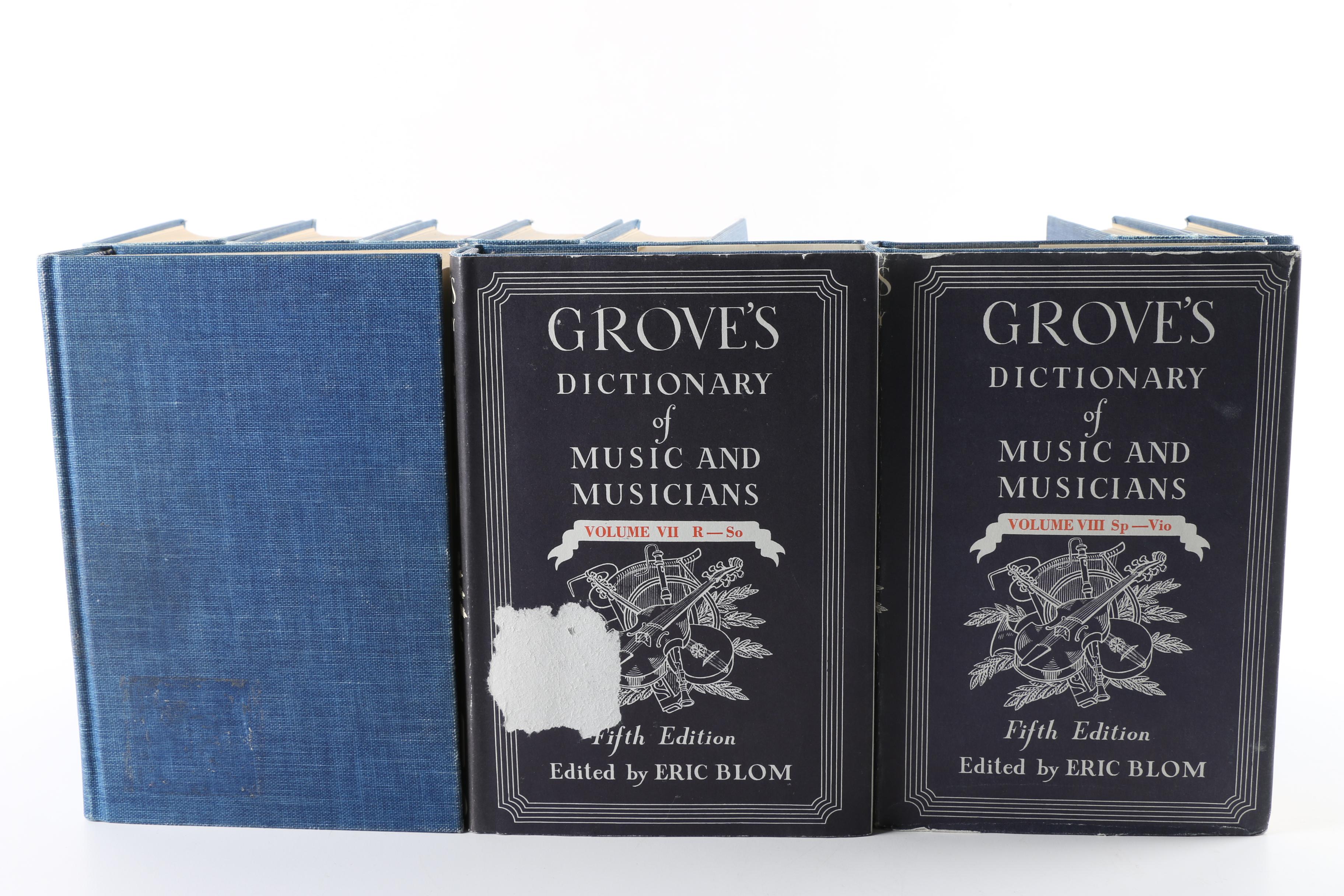 "Grove's Dictionary of Music and Musicians" in Ten Volumes