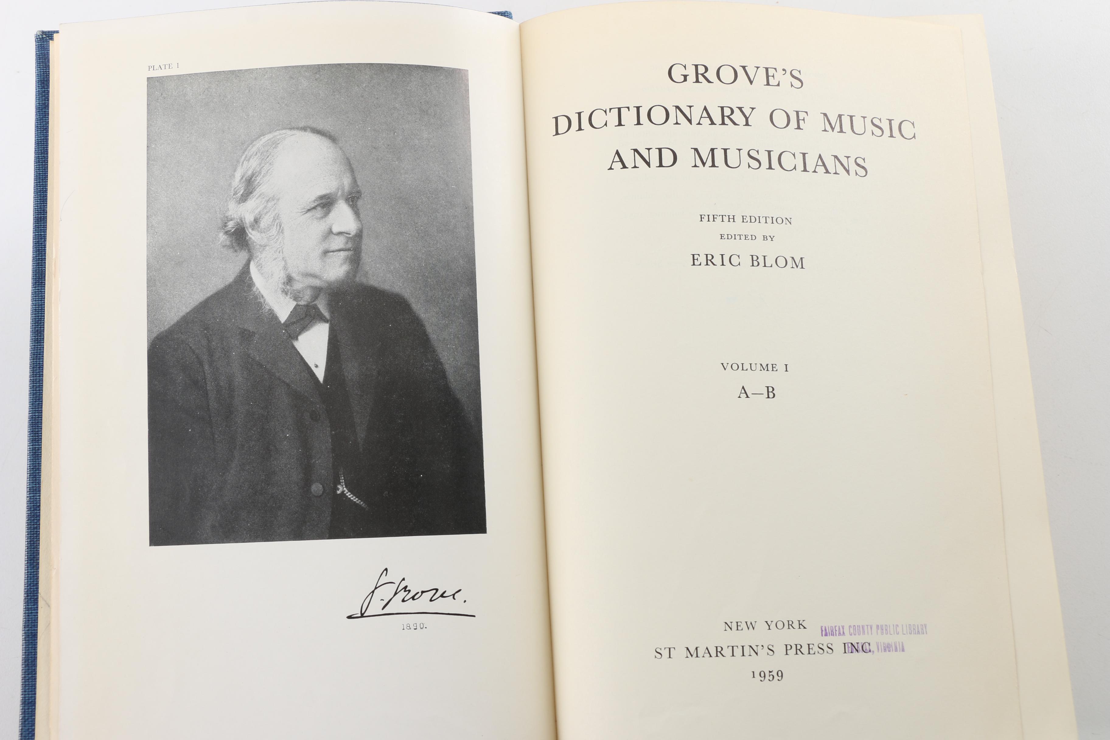 "Grove's Dictionary of Music and Musicians" in Ten Volumes