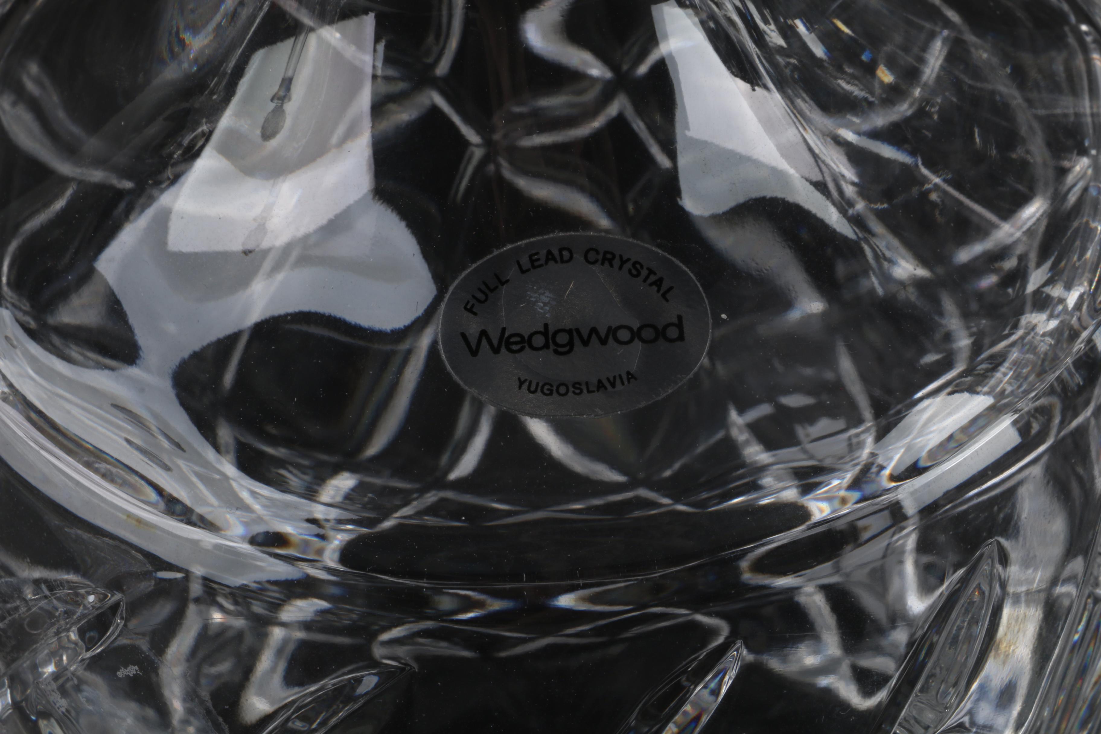 Wedgwood Drambuie Crystal Decanter with Atlantis and Ship's Decanters