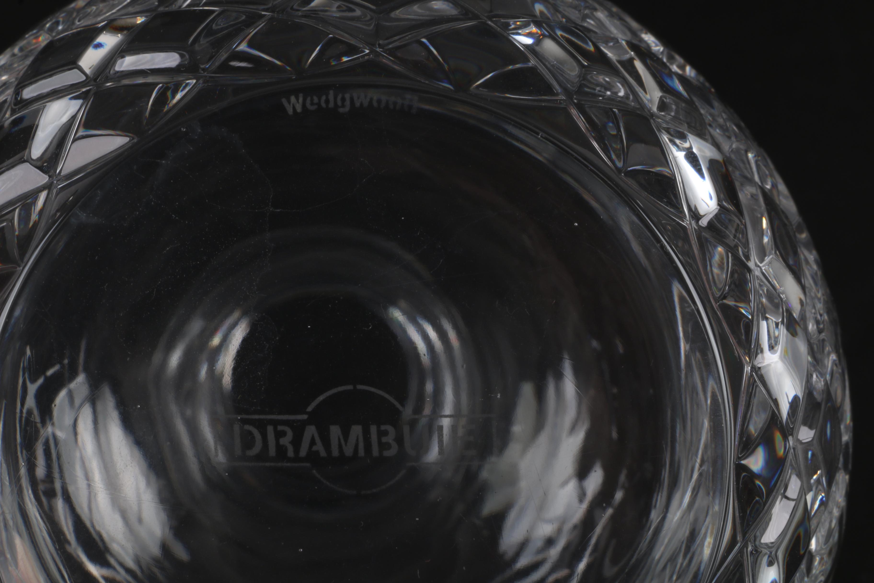 Wedgwood Drambuie Crystal Decanter with Atlantis and Ship's Decanters