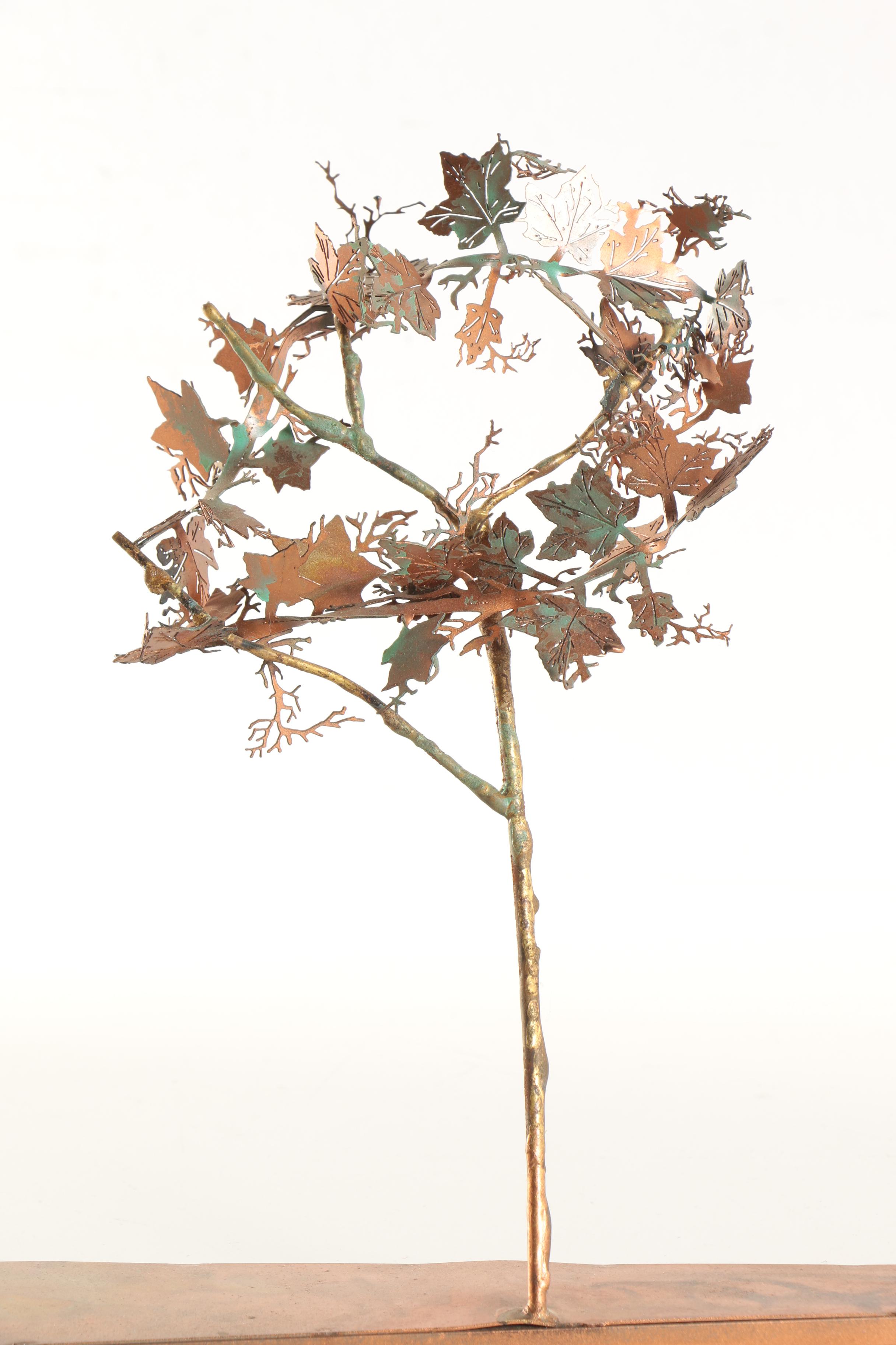 Bijan Metal Sculpture of Street Scene