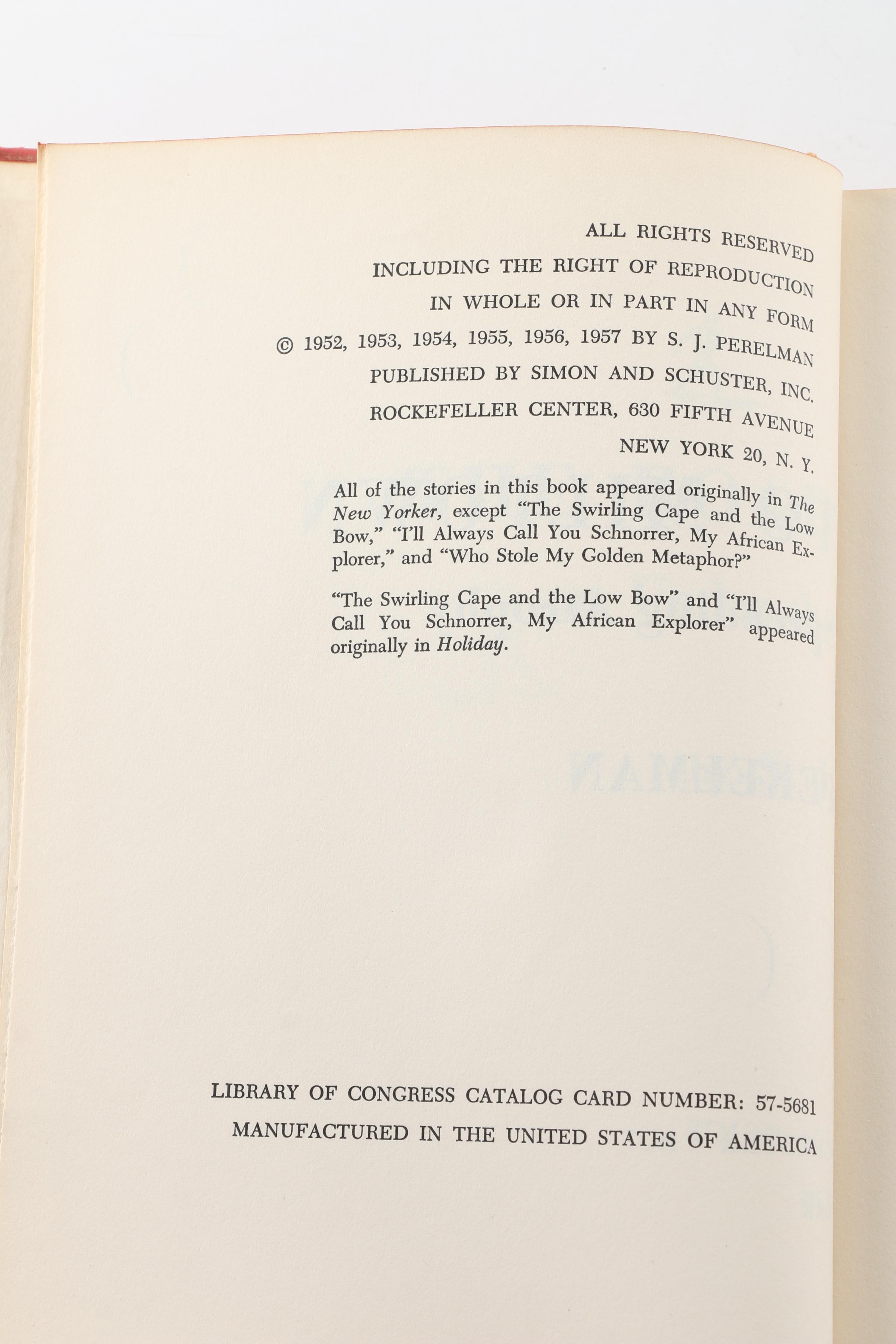 S. J. Perelman Books