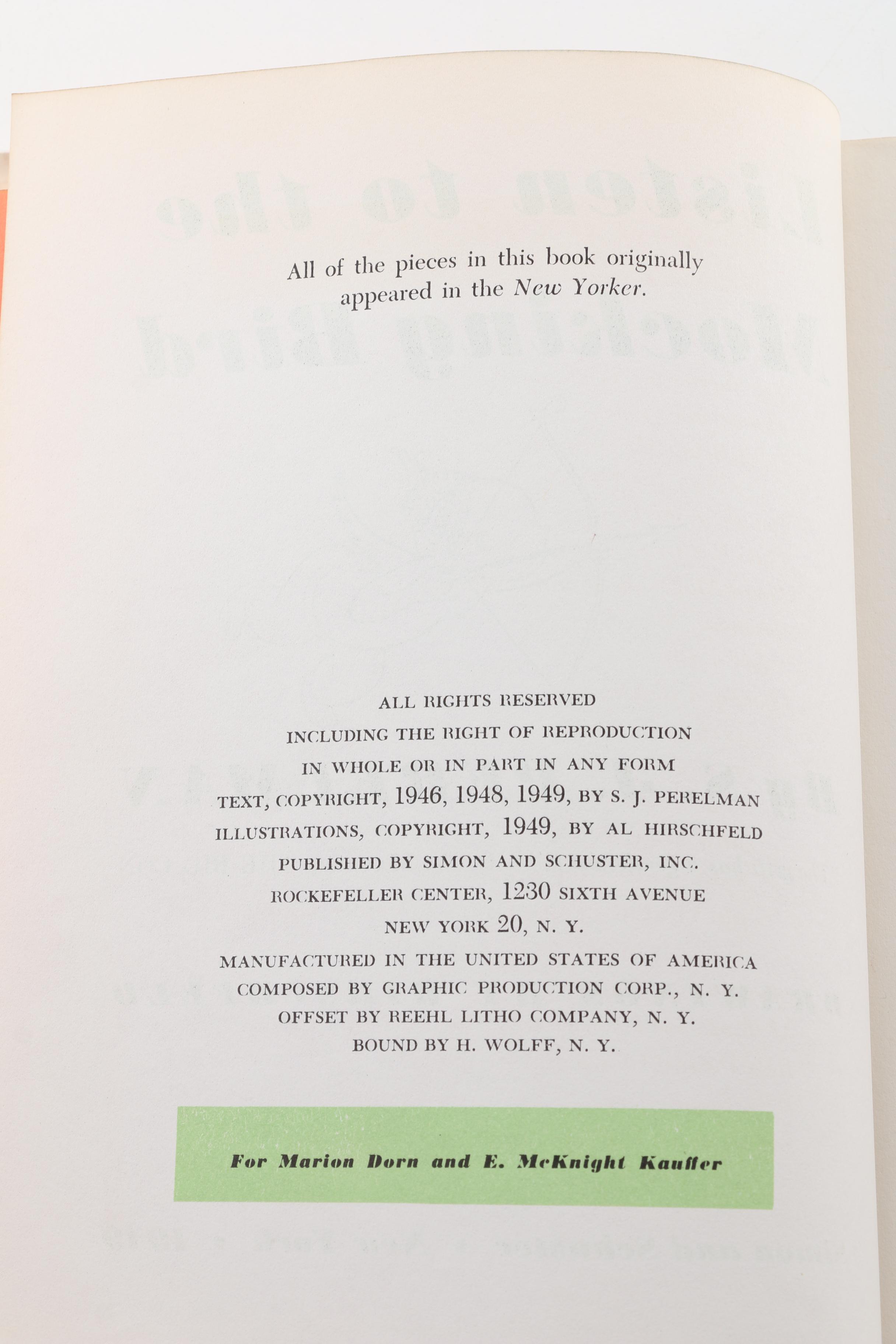 S. J. Perelman Books