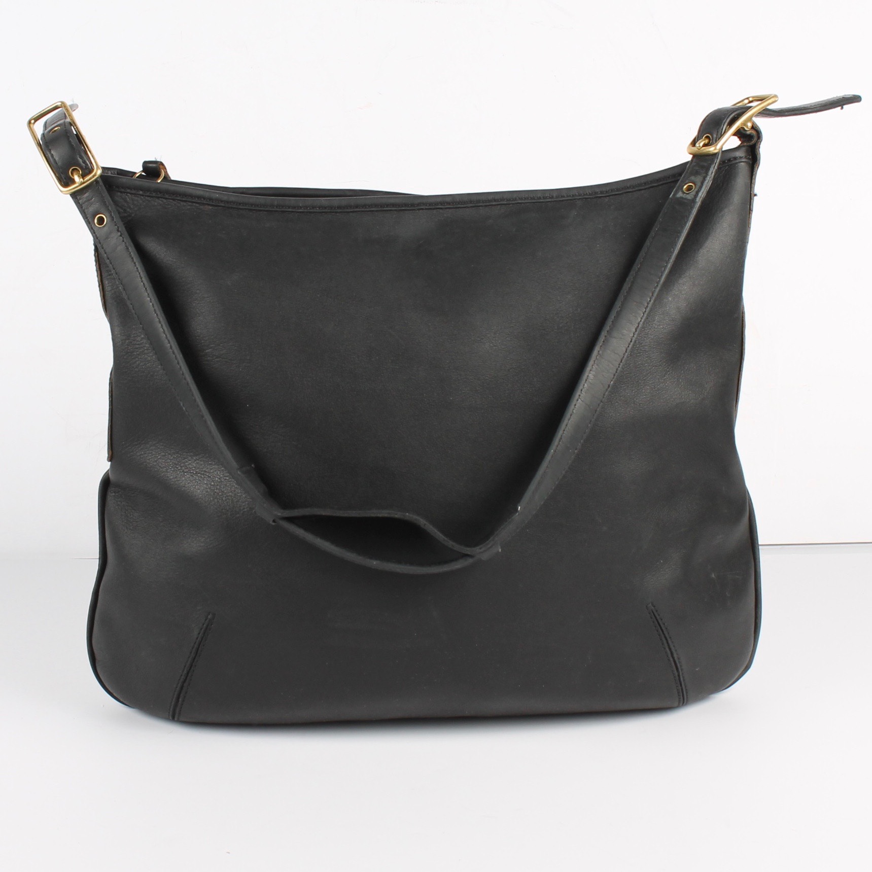 Coach Vintage Black Leather Shoulder Bag