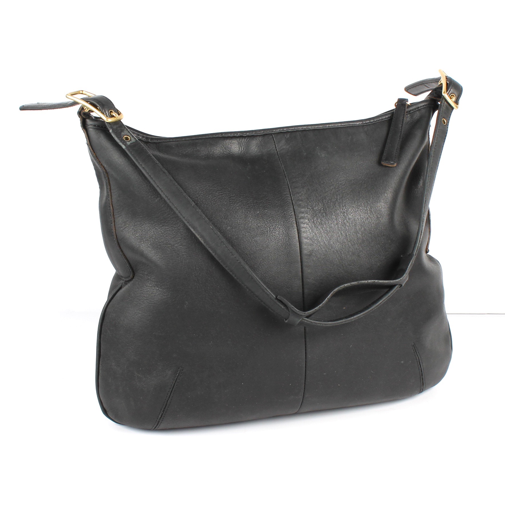 Coach Vintage Black Leather Shoulder Bag