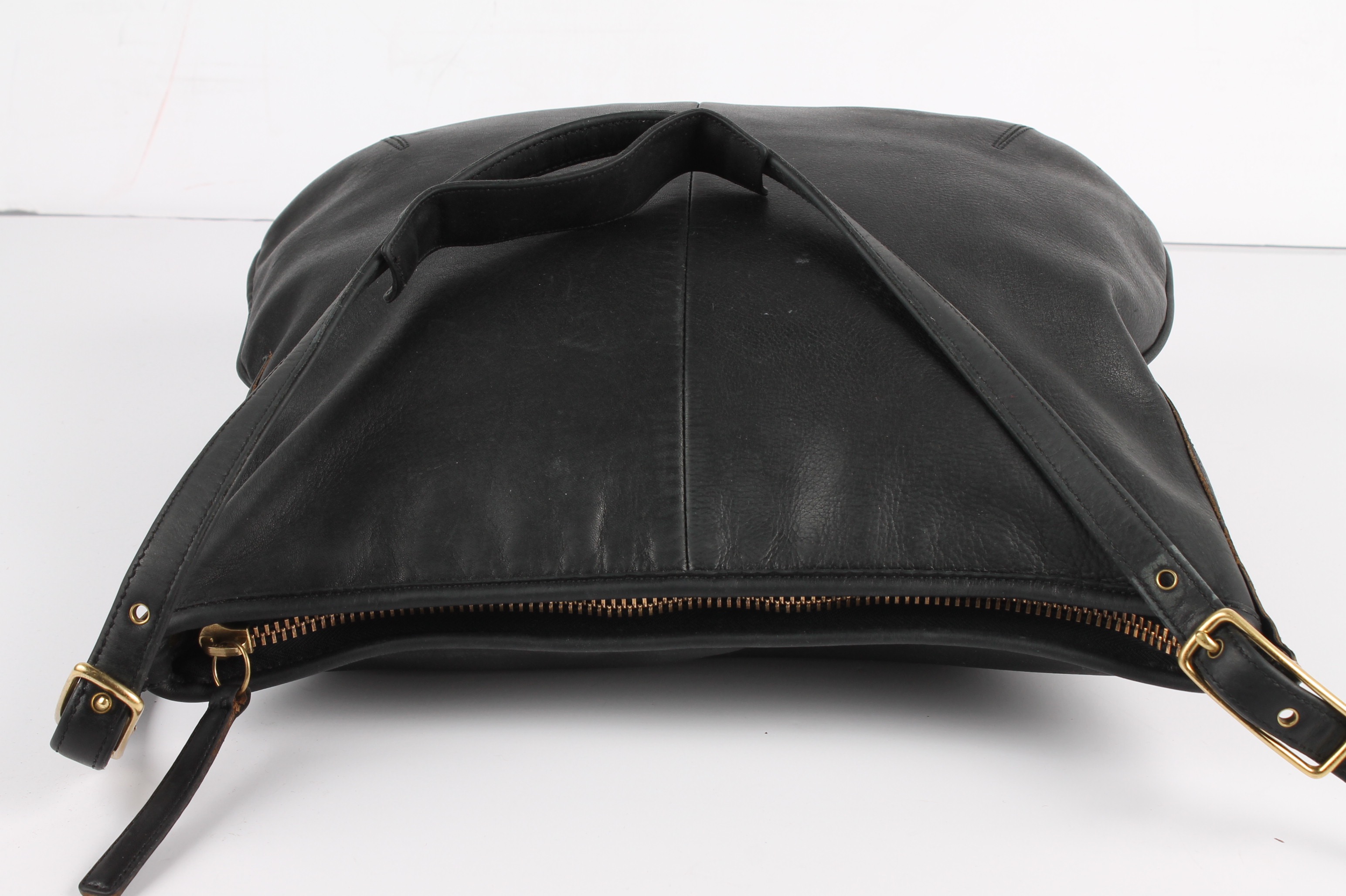 Coach Vintage Black Leather Shoulder Bag