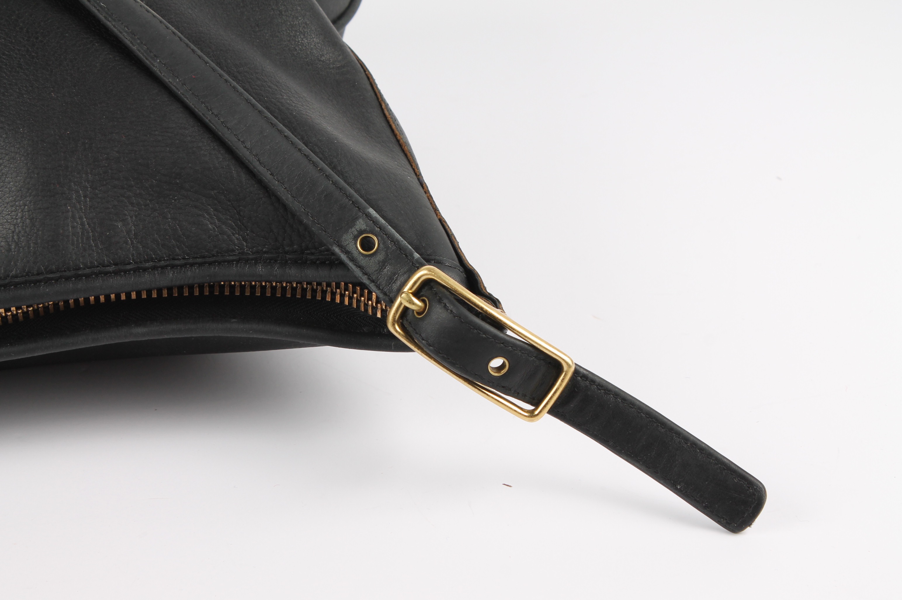 Coach Vintage Black Leather Shoulder Bag