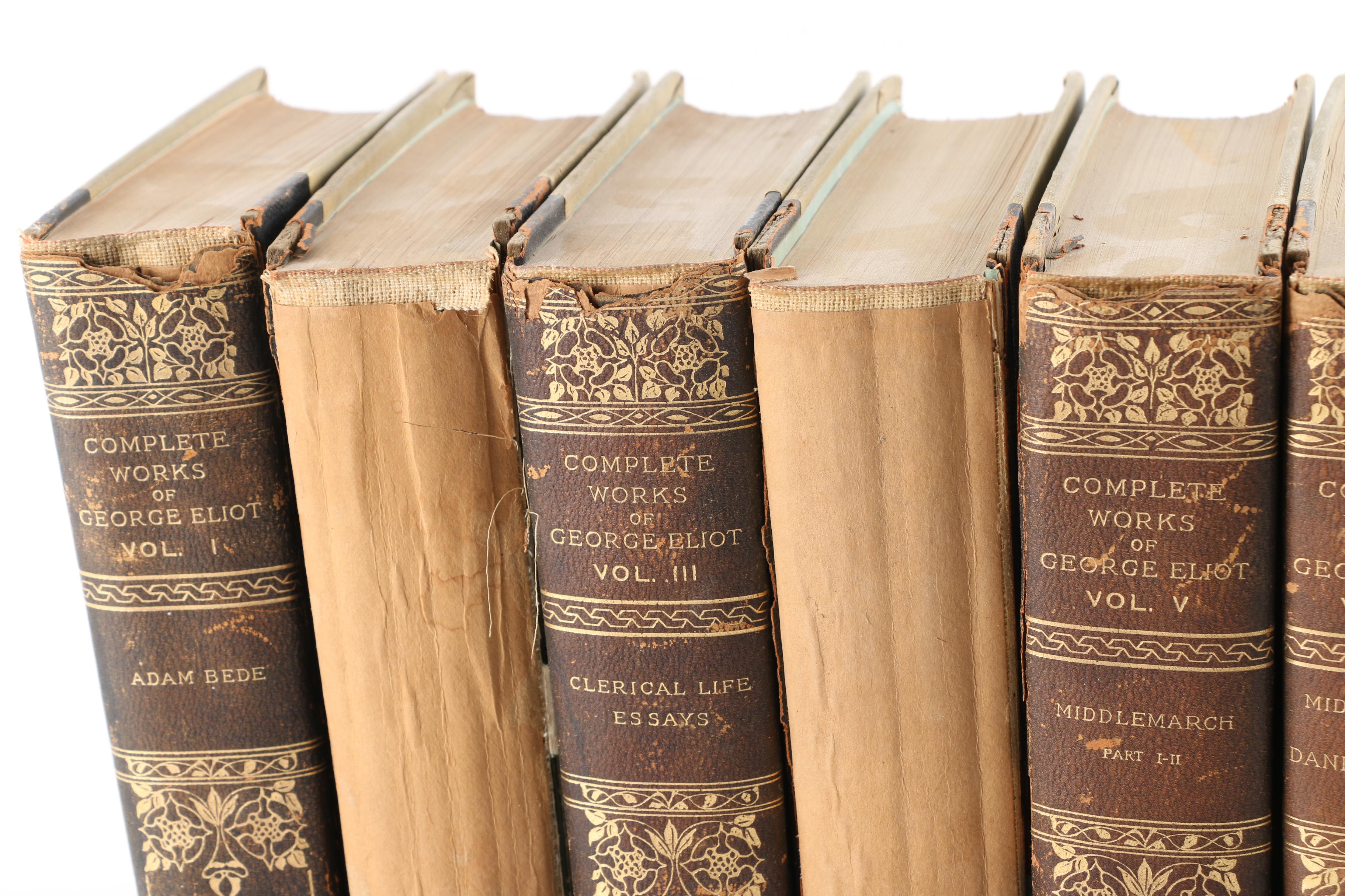 Limited Edition De Luxe "Complete Works of George Eliot" in Ten Volumes