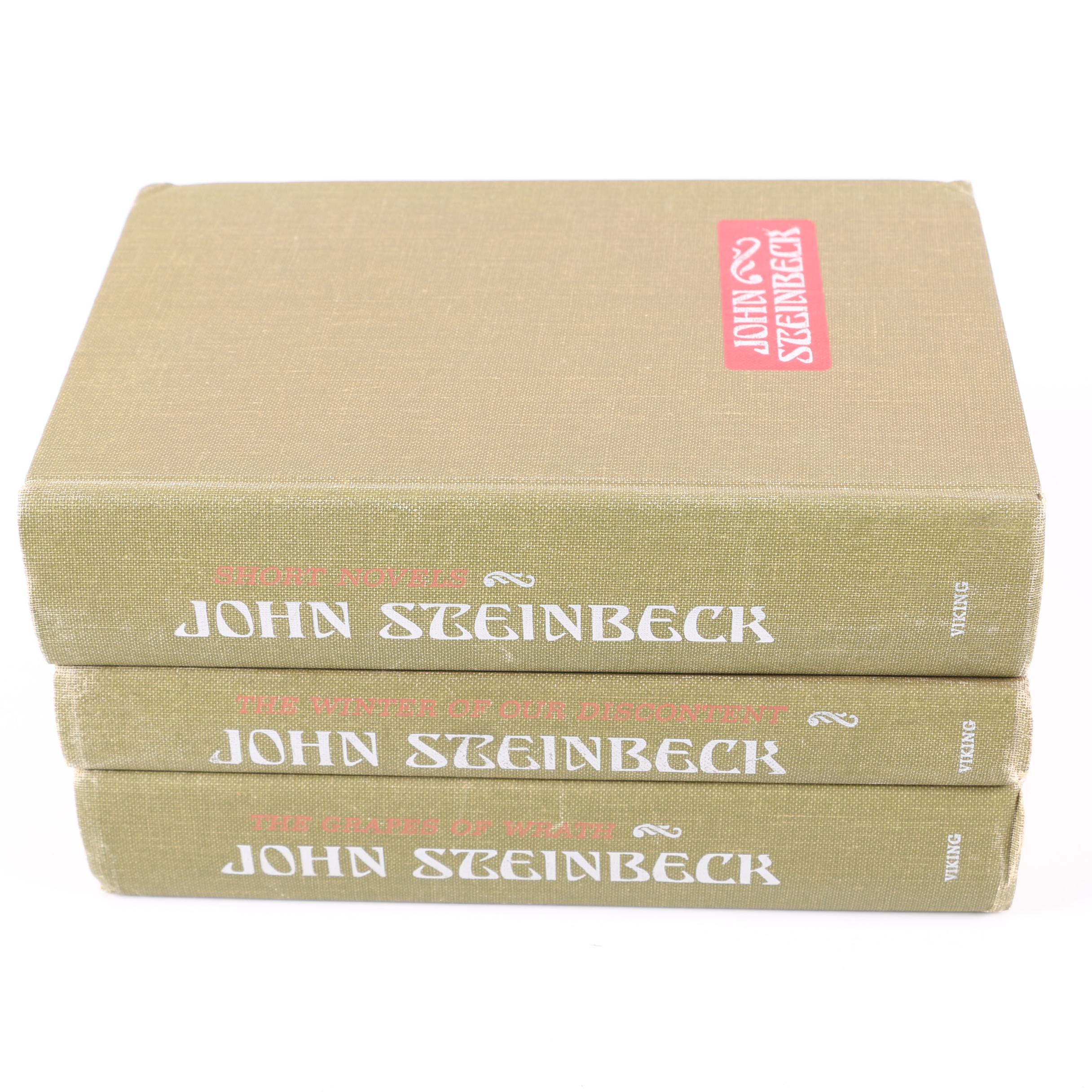 Hardcover Books of Fiction Including John Steinbeck