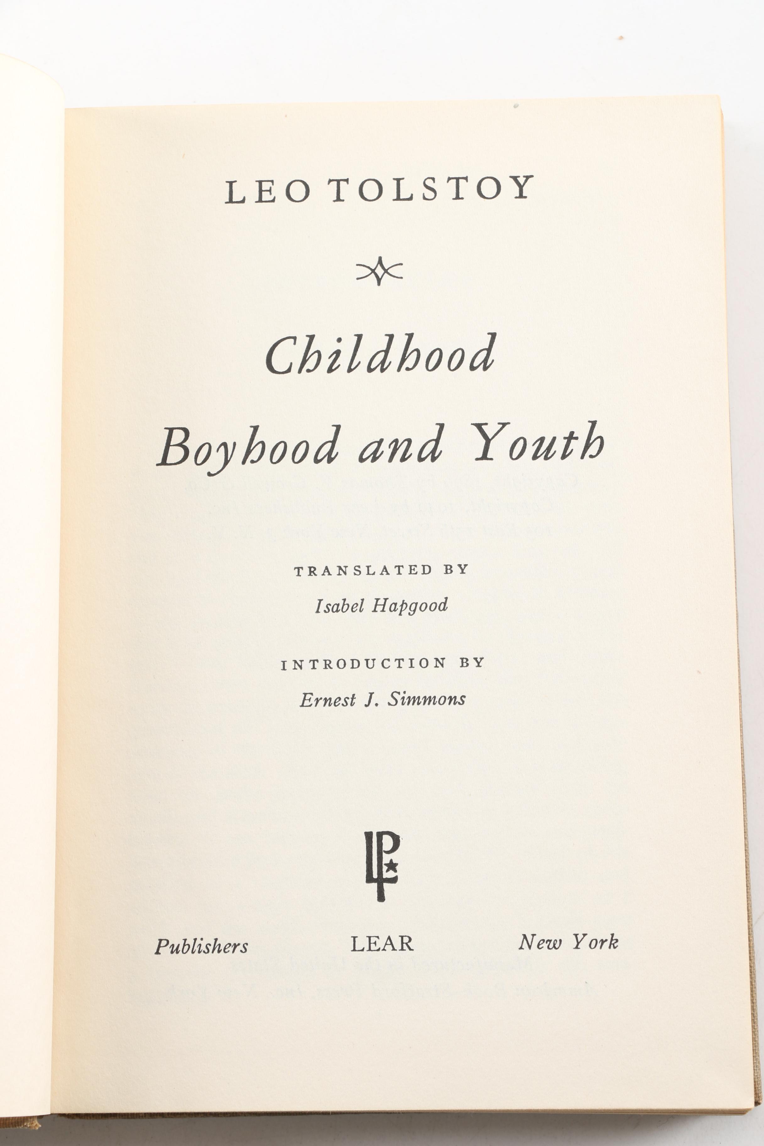 Pair of Leo Tolstoy Books