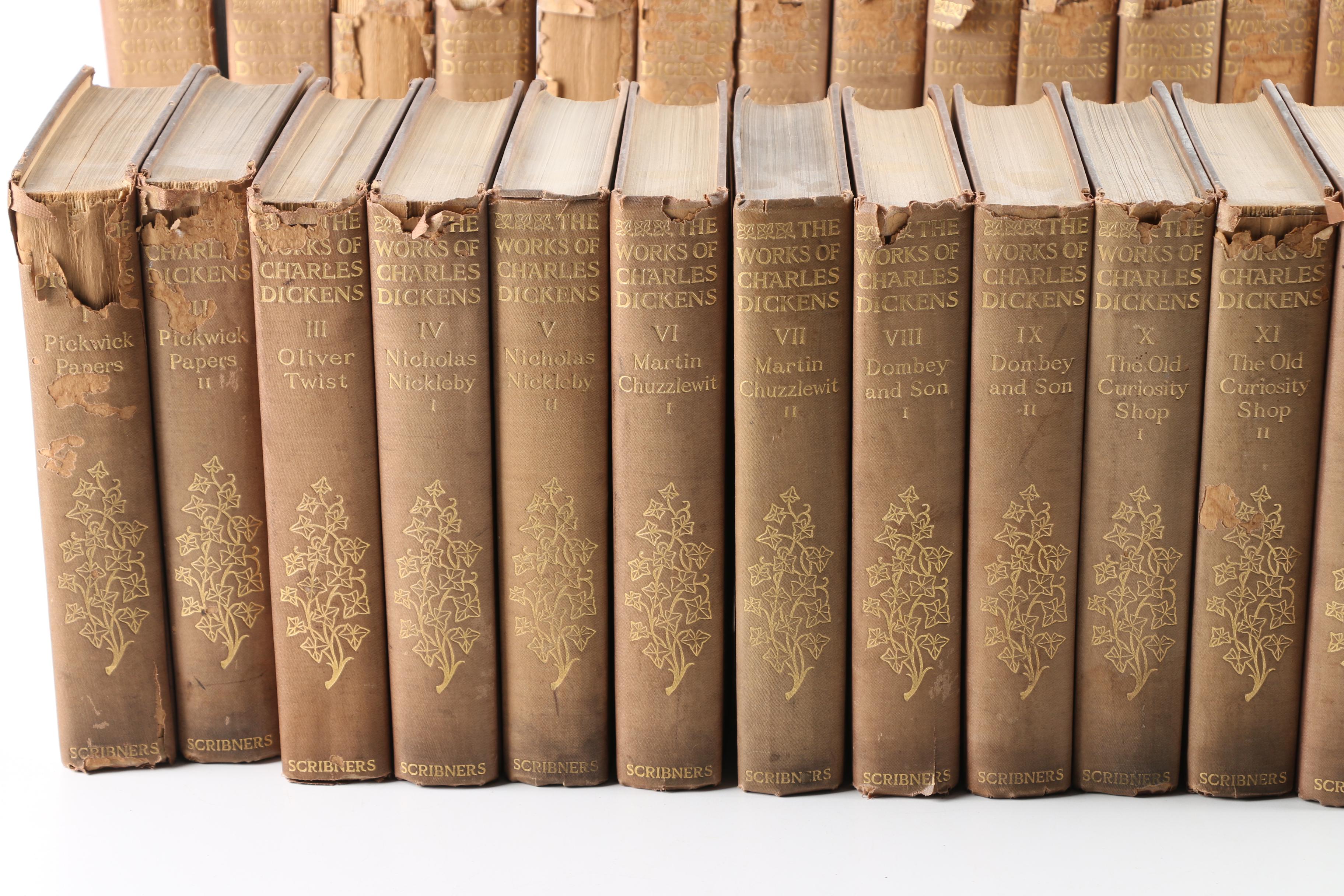 1911 "The Works of Charles Dickens" Thirty-Five Volumes