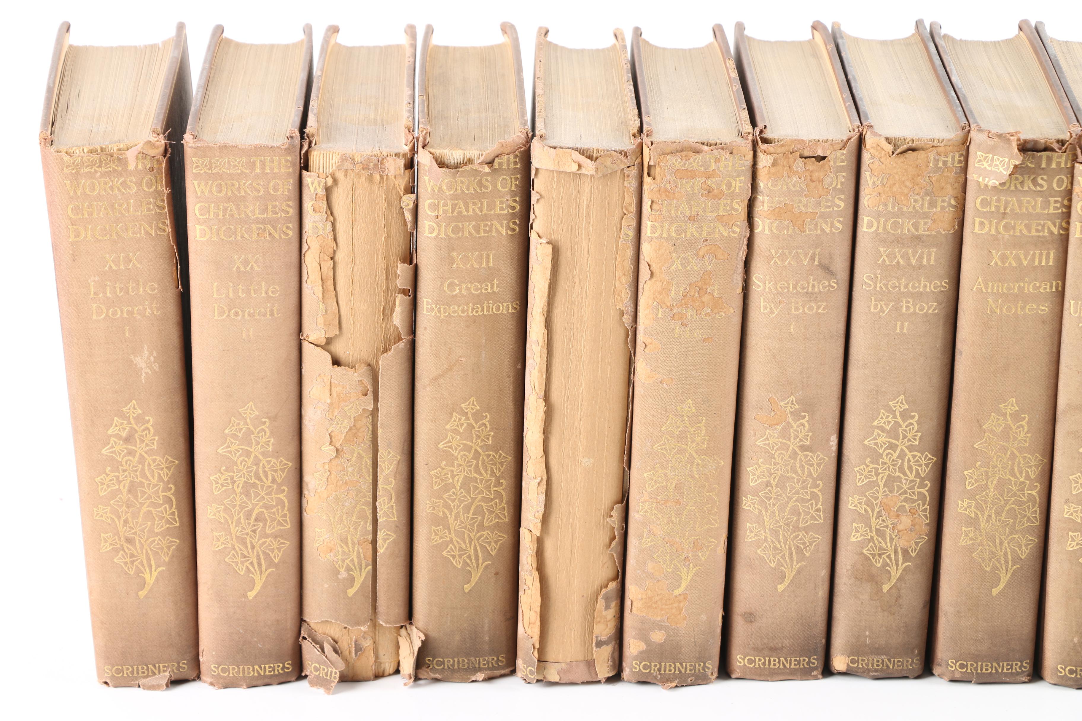 1911 "The Works of Charles Dickens" Thirty-Five Volumes