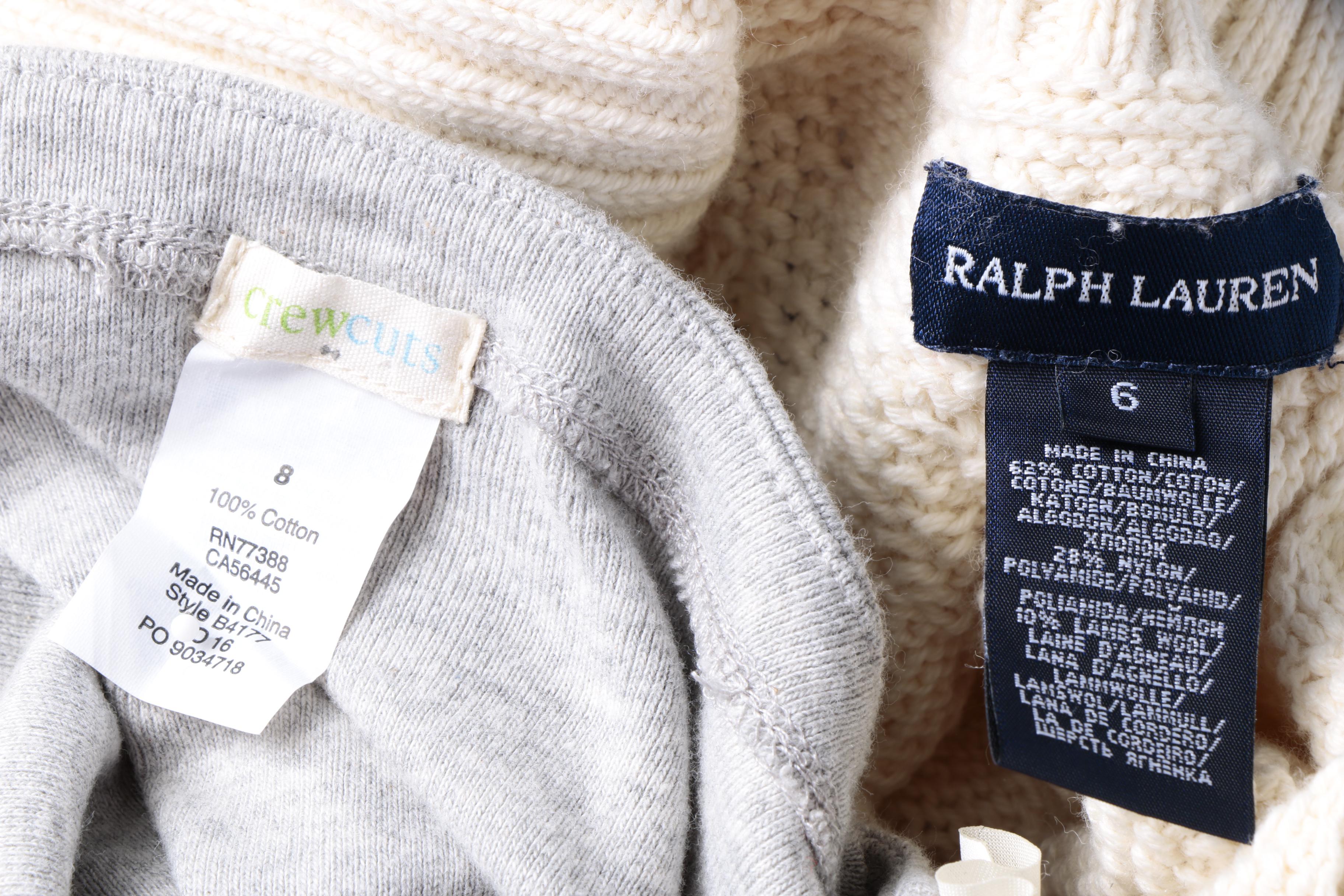 Girls' Clothing Featuring Ralph Lauren and Crewcuts