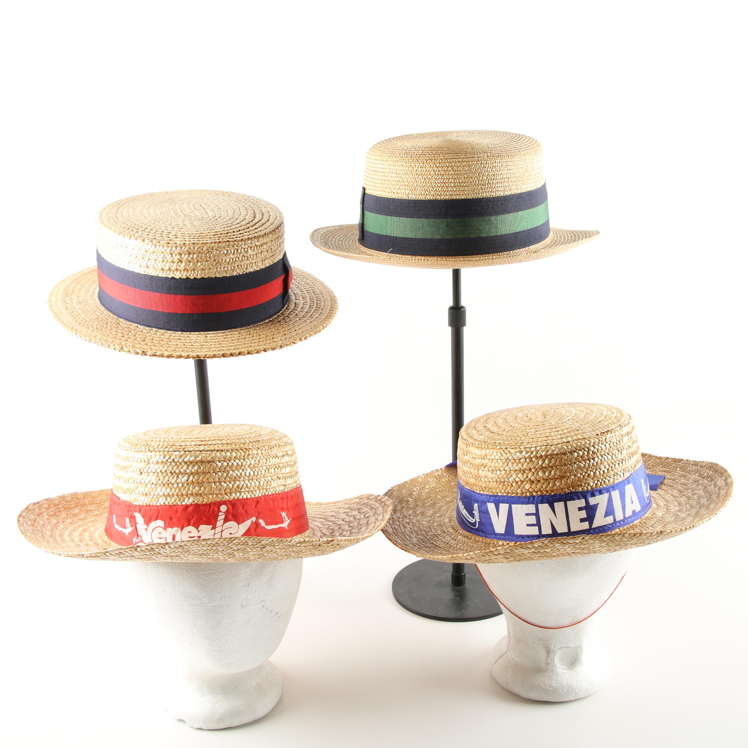 Men's Straw Boater and Woven Hats
