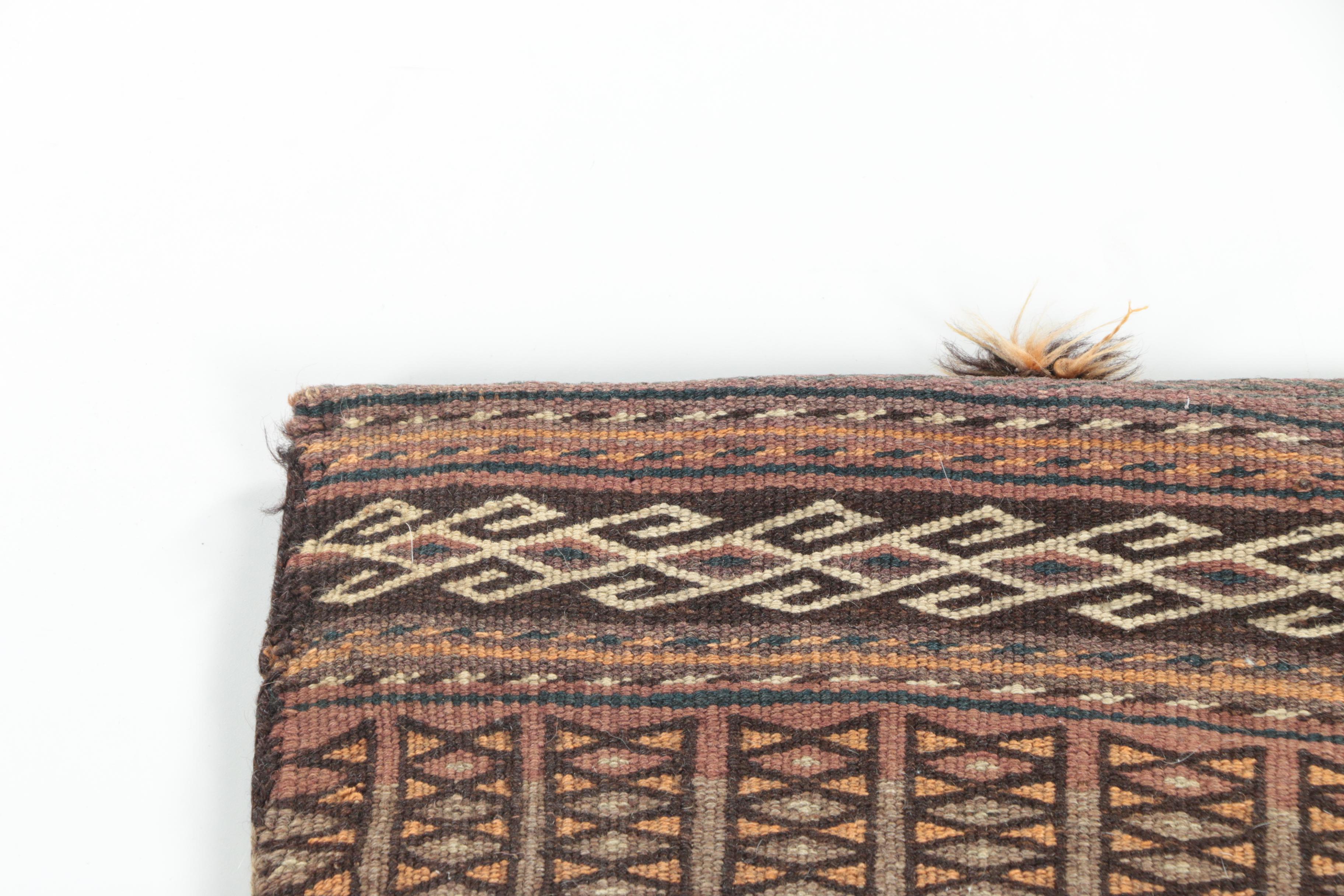 Vintage Handwoven Turkmen Wool Double Saddle Bag