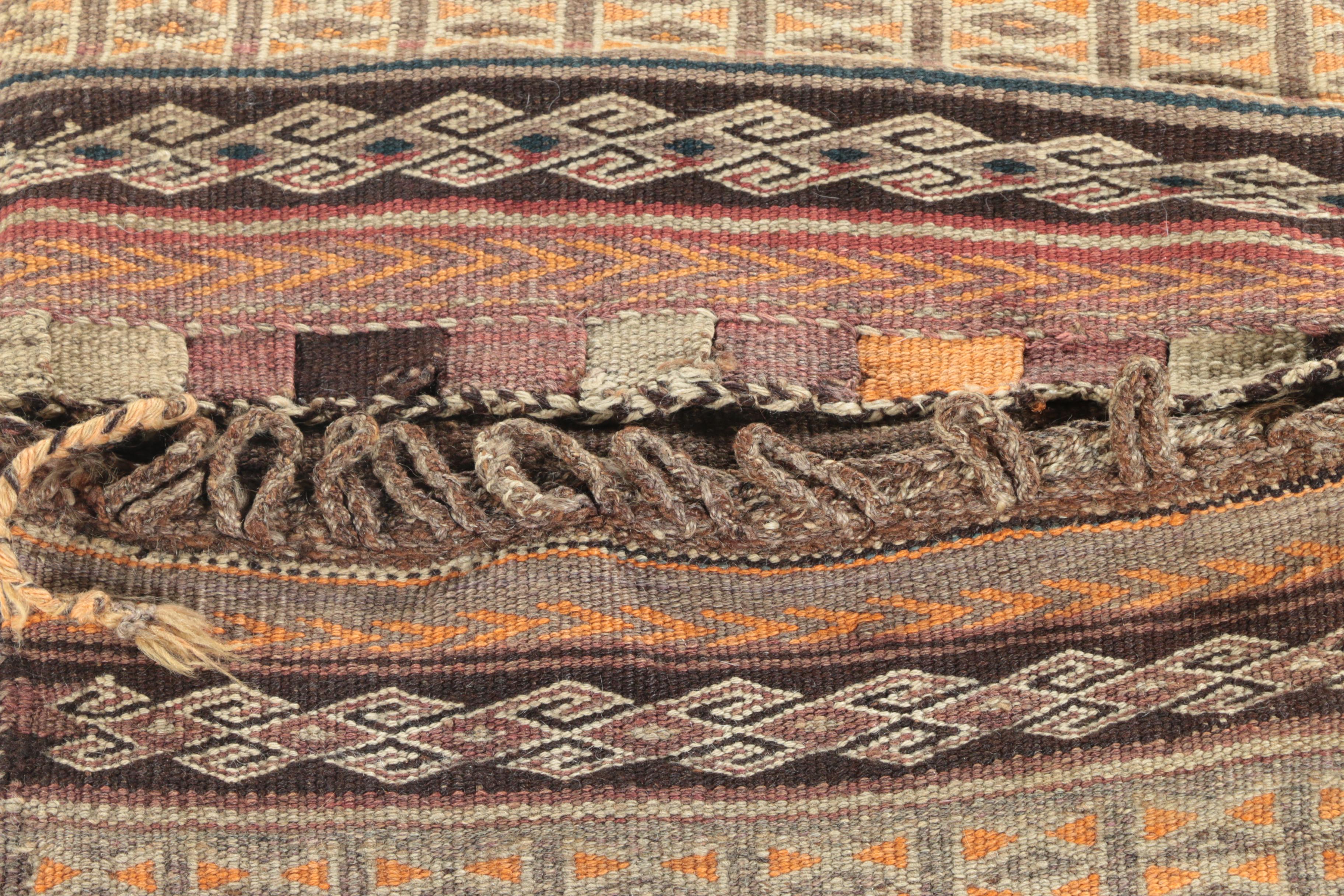 Vintage Handwoven Turkmen Wool Double Saddle Bag