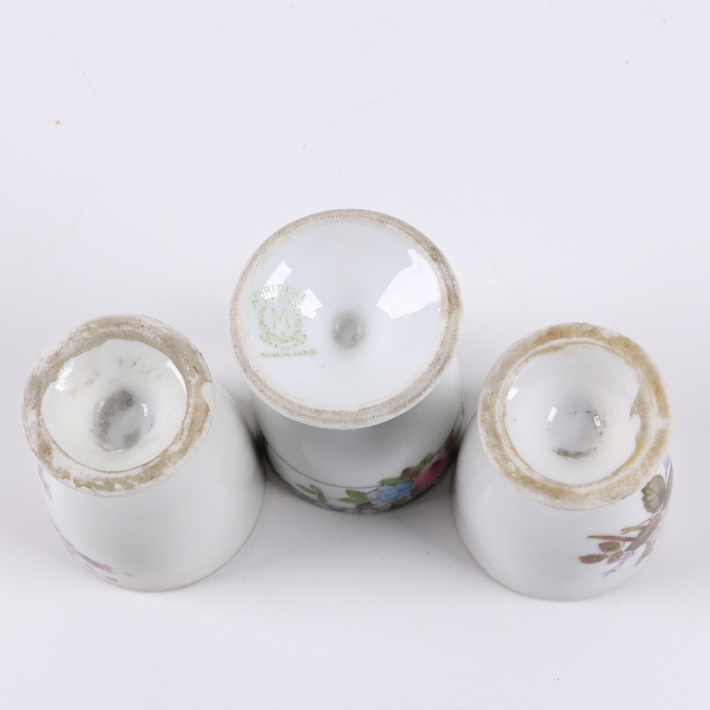 Noritake Hand-Painted Porcelain Egg Cup with Other Eggs Cups