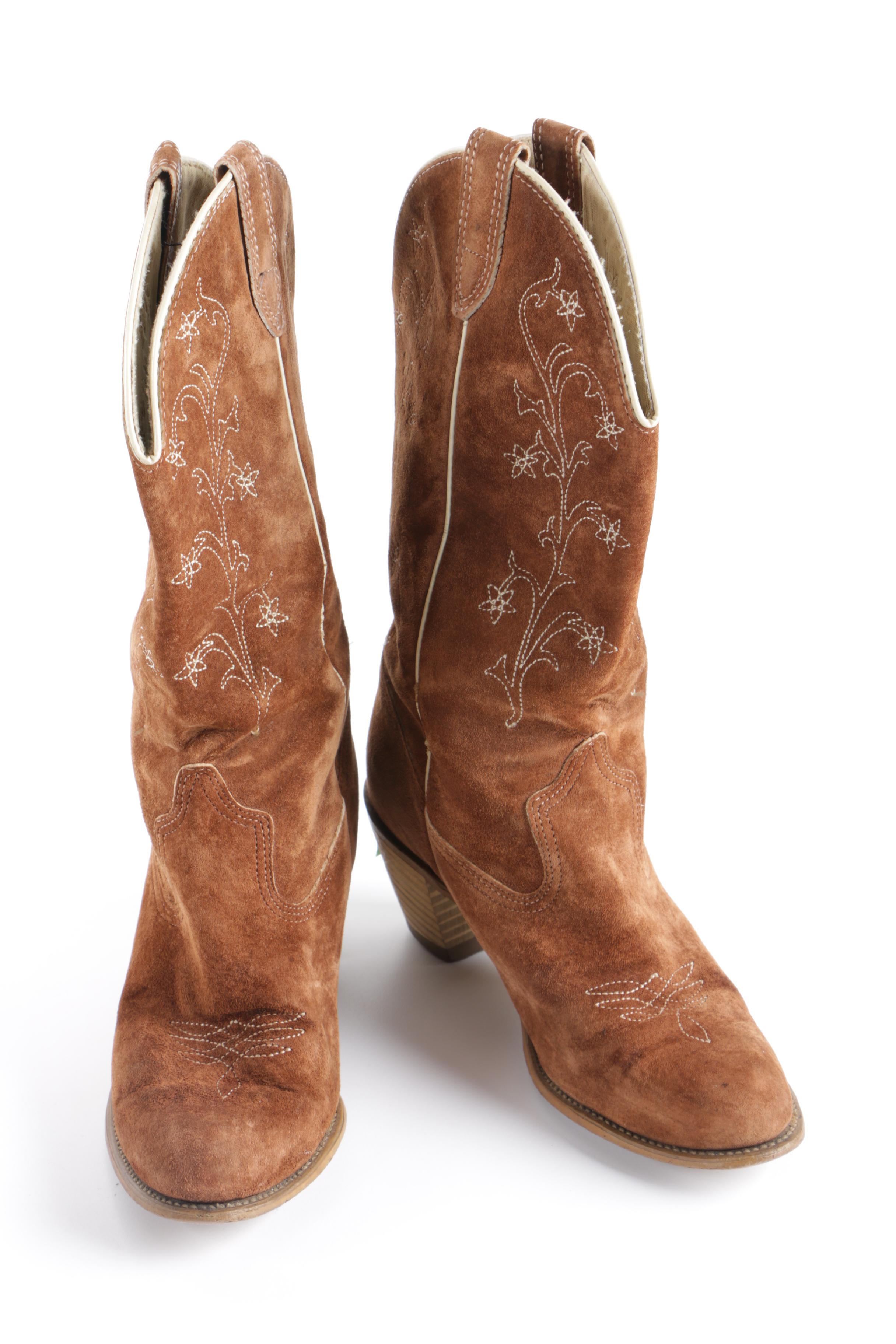 Women's Suede Boots Including Tacco