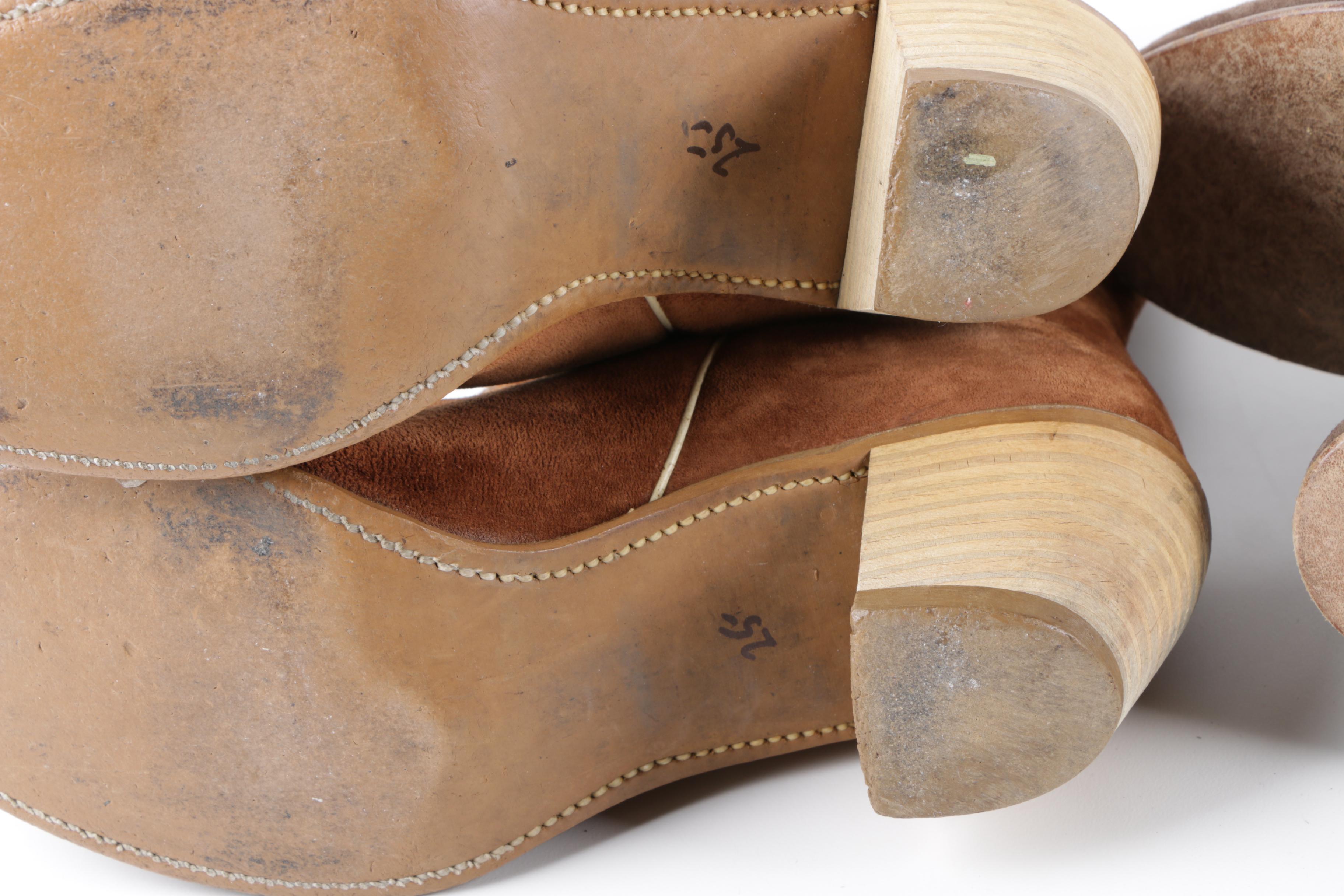 Women's Suede Boots Including Tacco