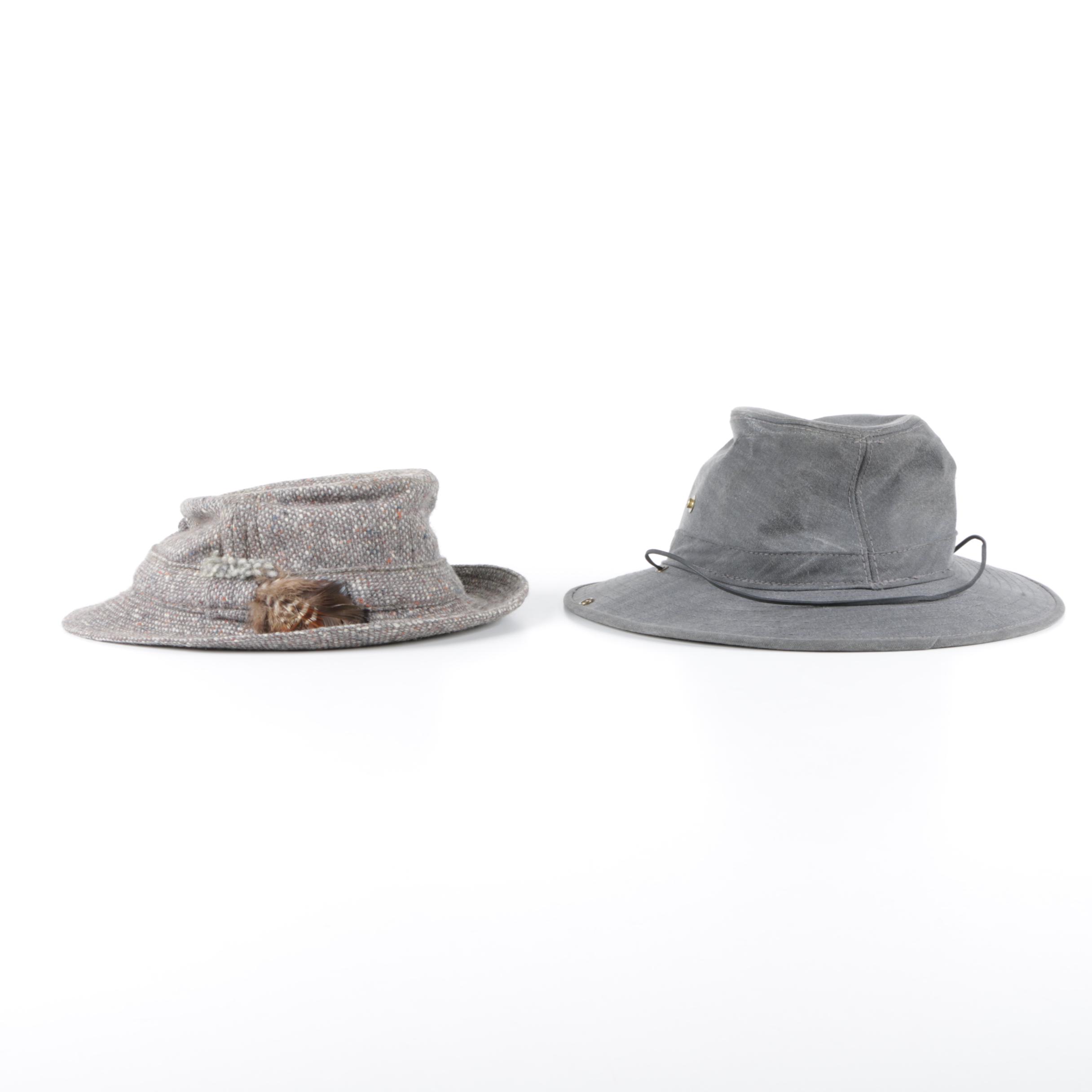 Men's Hatquarters by Henschel Boonie Hat and Hanna Hats Tweed Bucket Hat