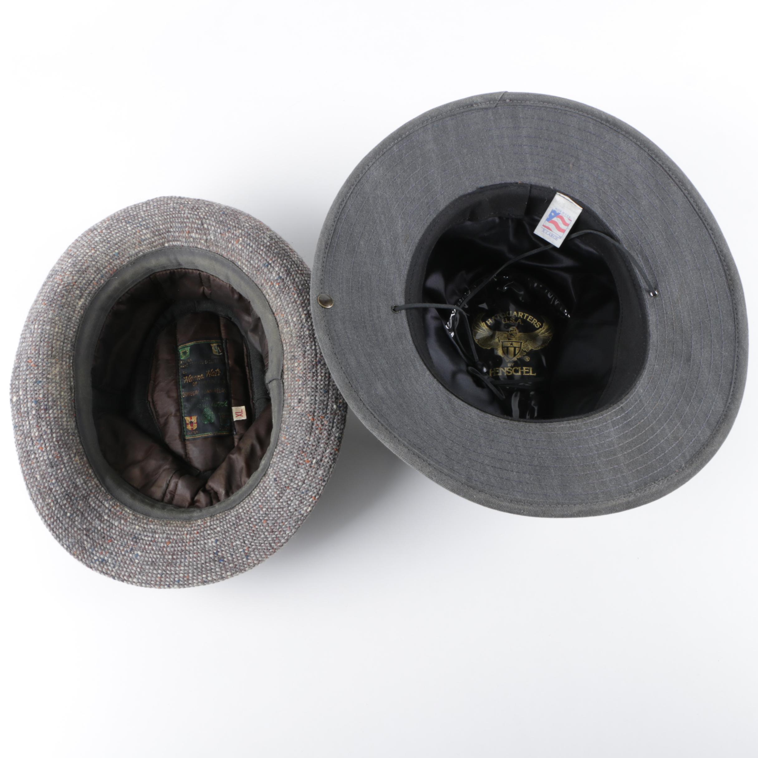 Men's Hatquarters by Henschel Boonie Hat and Hanna Hats Tweed Bucket Hat